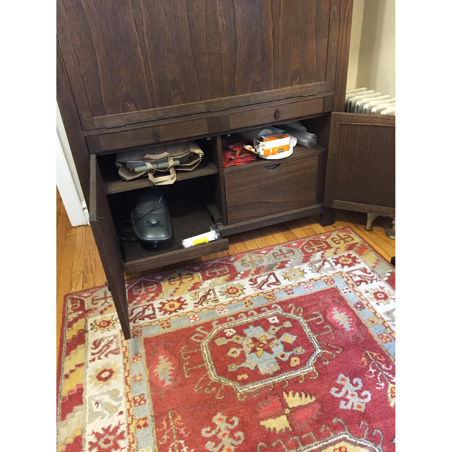 Arhaus Alderson Oak Computer Cabinet - image-3