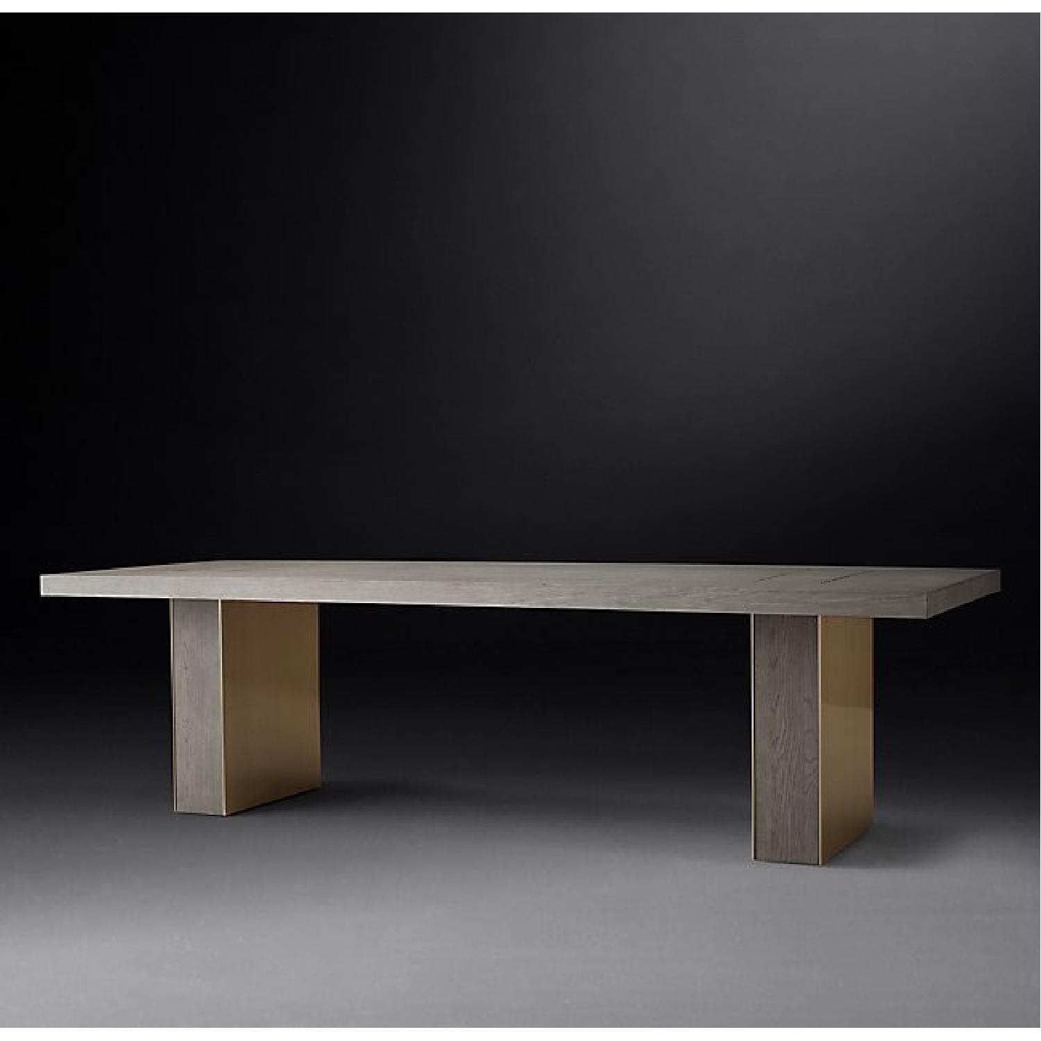 Restoration Hardware Modern Gage Rectangular Dining Table - image-3
