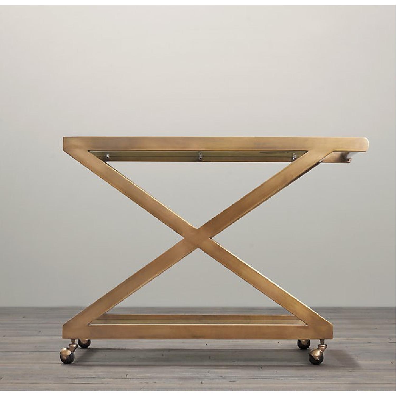 Restoration Hardware Modern 1950s Milo Bar Cart - image-1