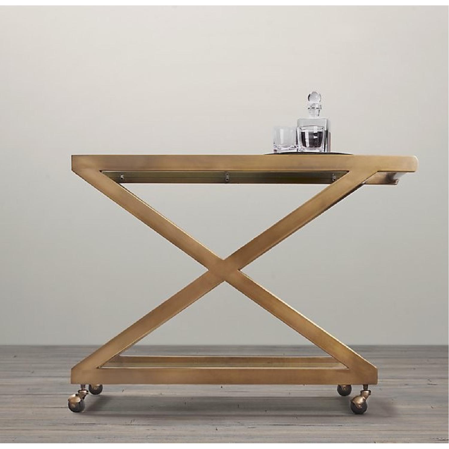 Restoration Hardware Modern 1950s Milo Bar Cart - image-3