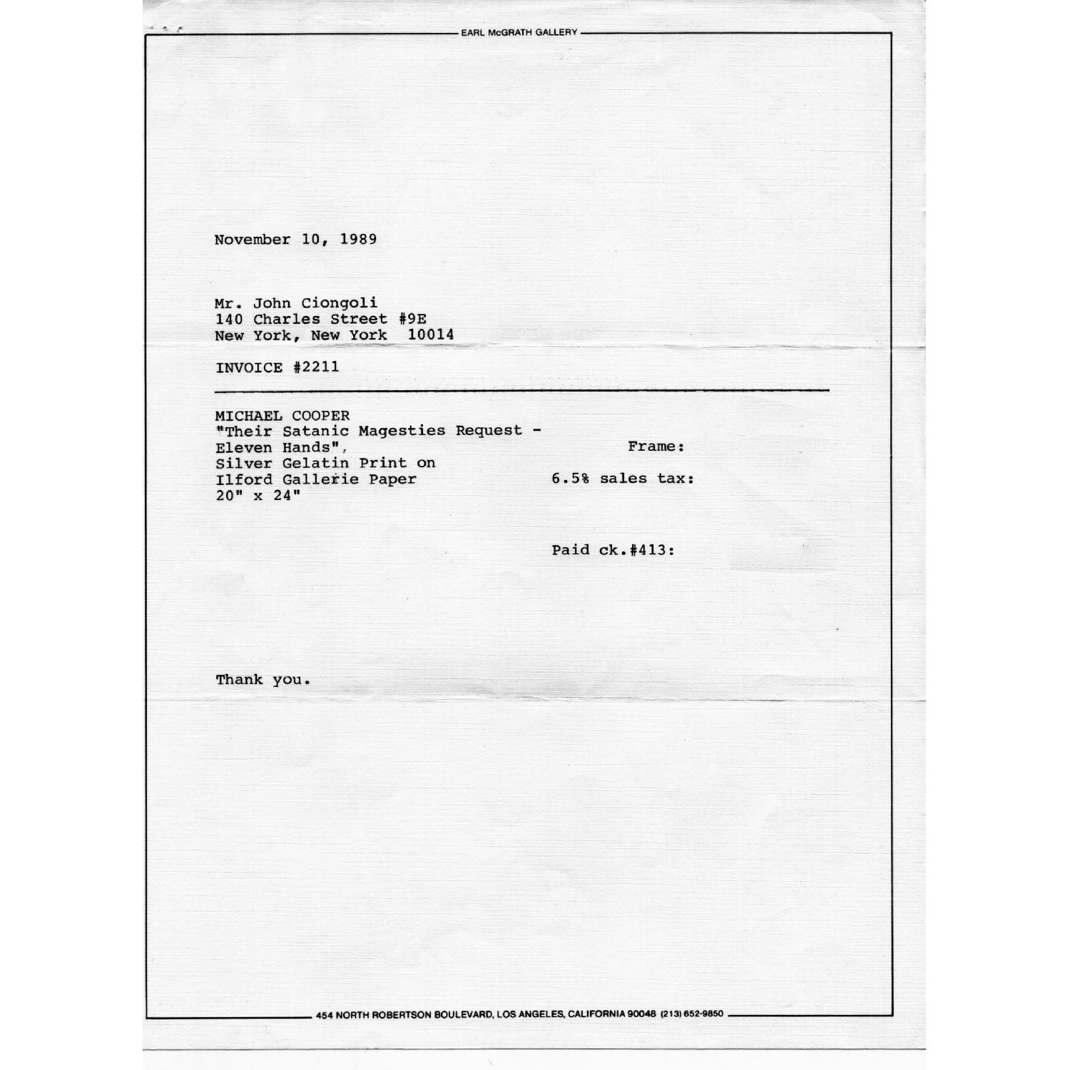 Michael Cooper 1967 Rolling Stones Eleven Hands Print - image-3