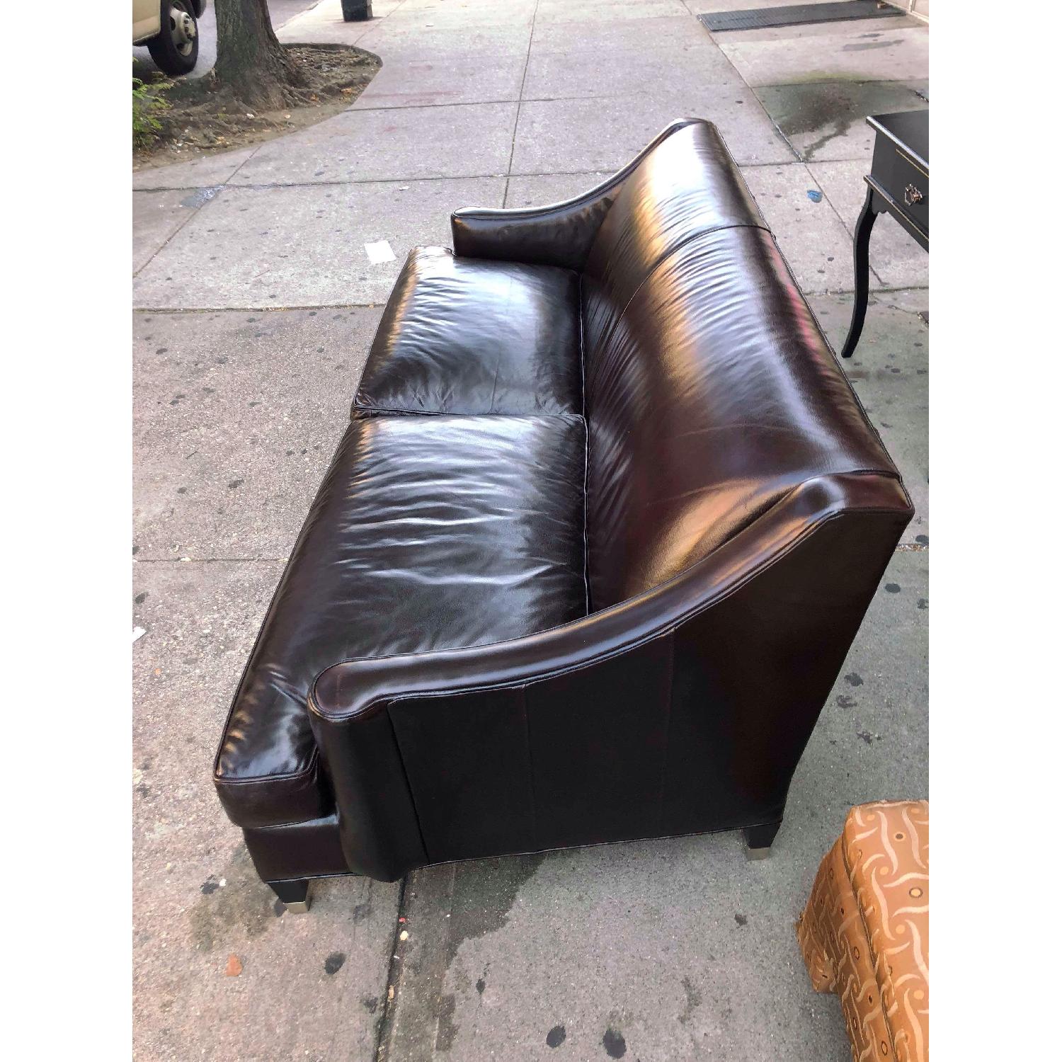 Room & Board Library Leather Sofa - image-4