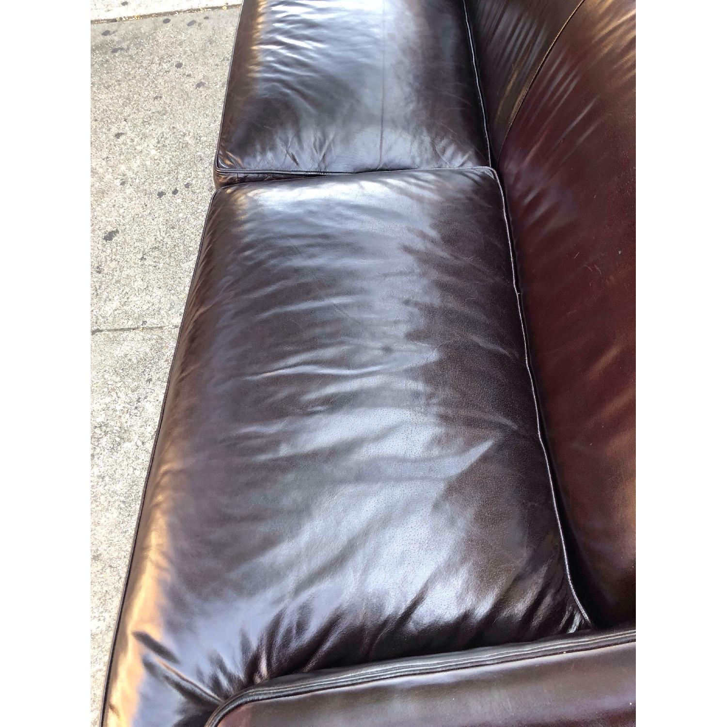 Room & Board Library Leather Sofa - image-7