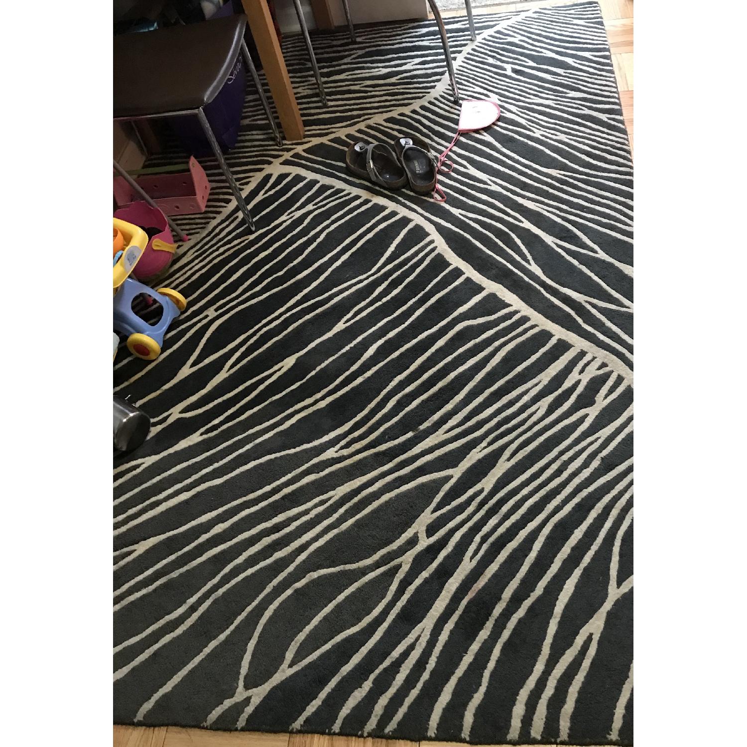 CB2 Zebra Inspired Area Rug - image-1