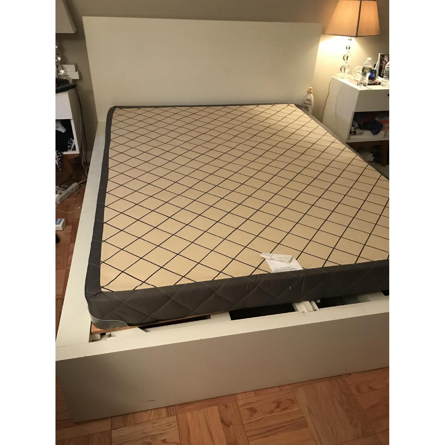 West Elm Modern Queen Size Storage Bed AptDeco