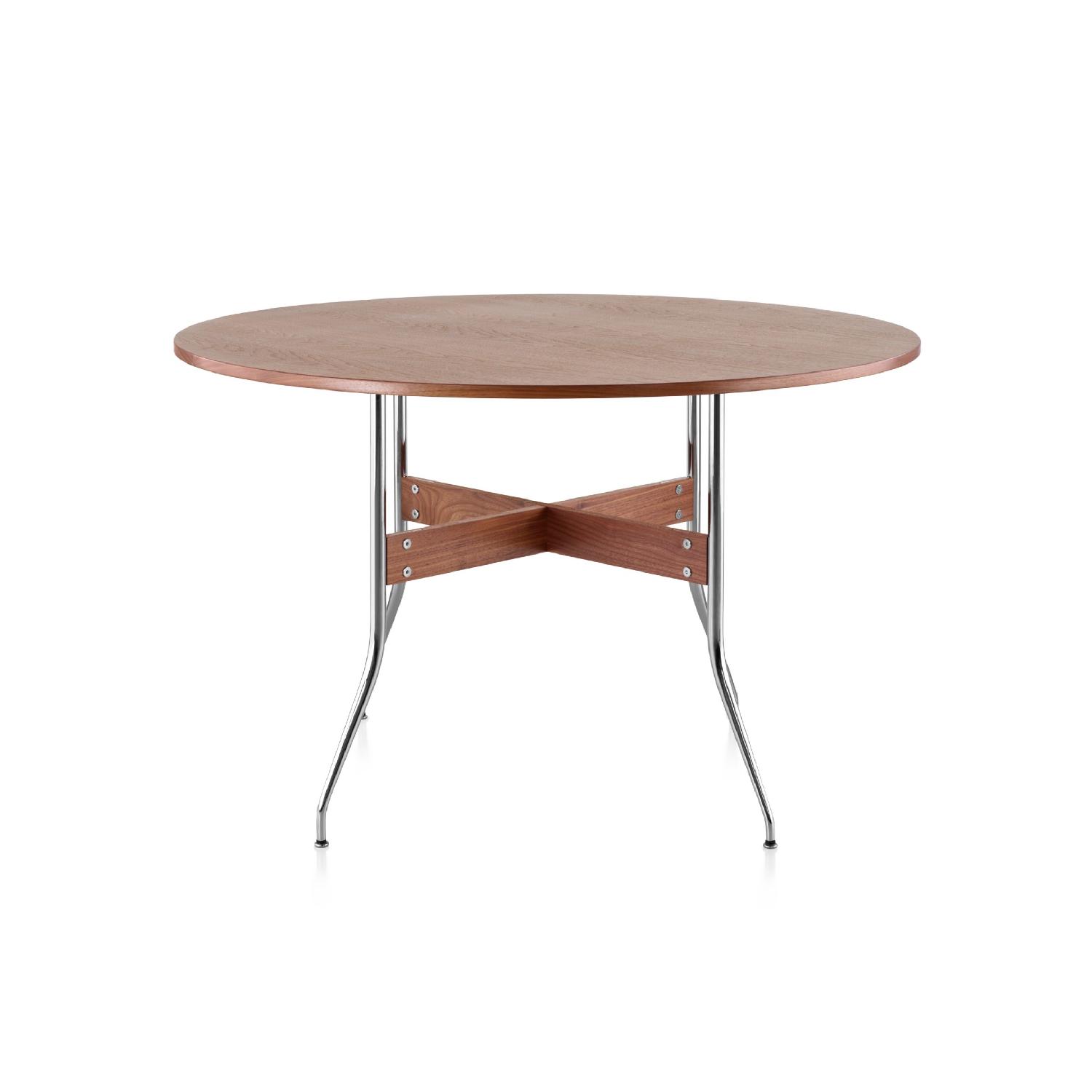Herman Miller Nelson Swag Leg Round Dining Table AptDeco