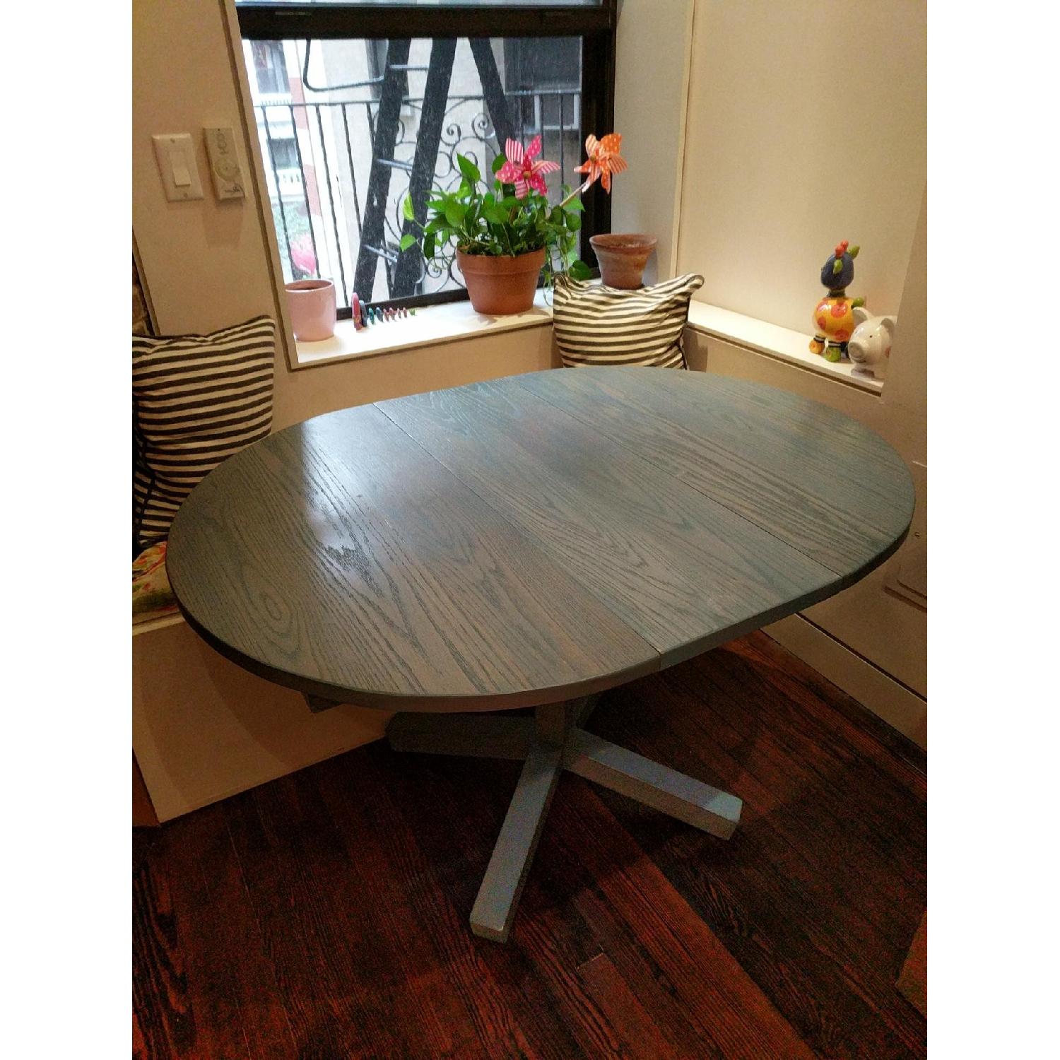 Blue Ridge Woodworking Expandable Pedestal Dining Table - image-1