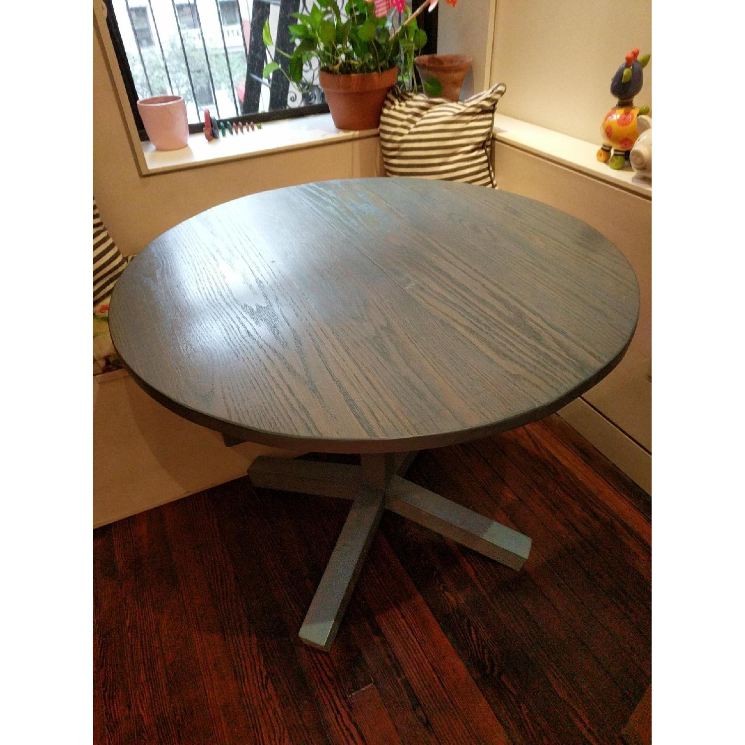 Blue Ridge Woodworking Expandable Pedestal Dining Table - image-2