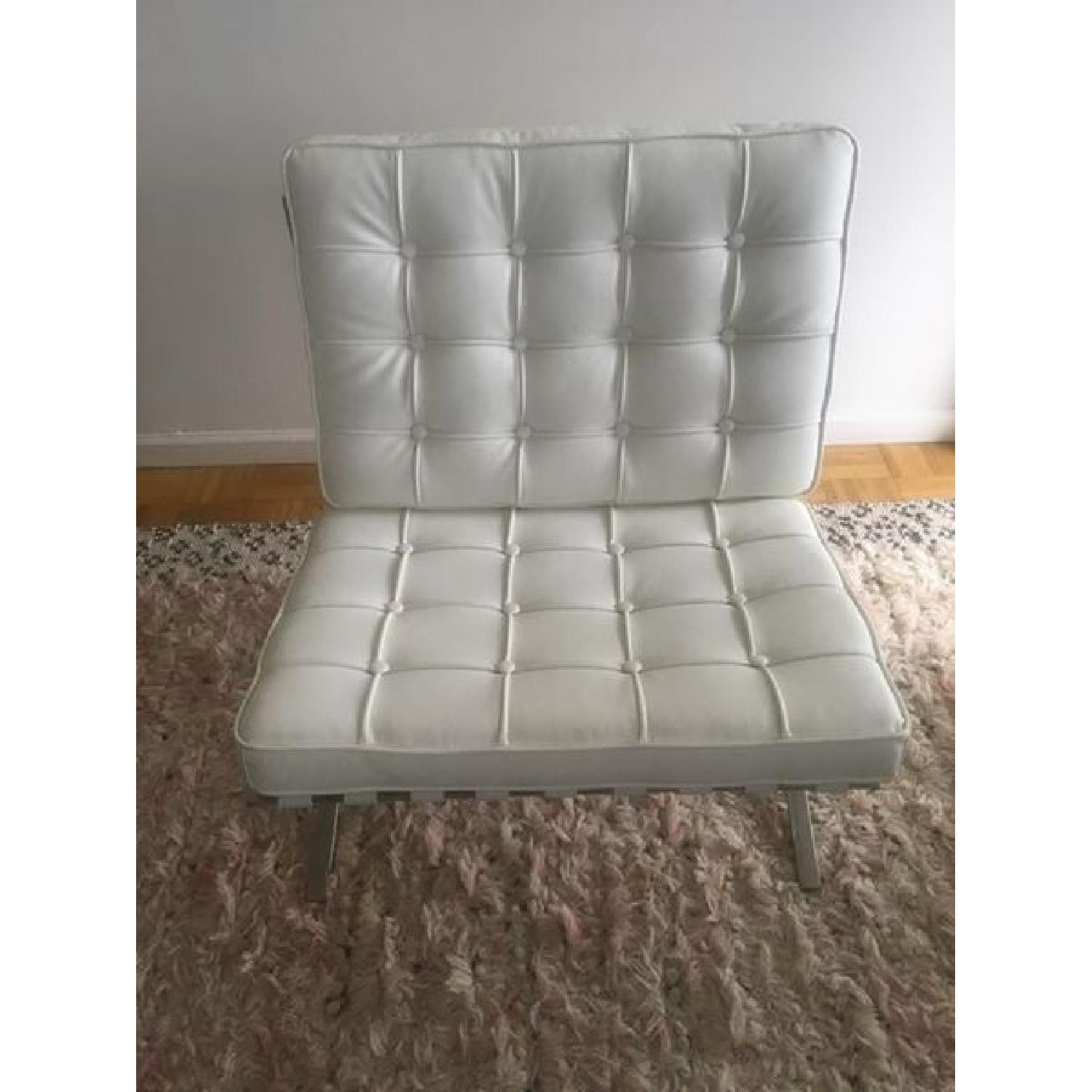Leather Barcelona Chairs Replica & Ottoman - image-3