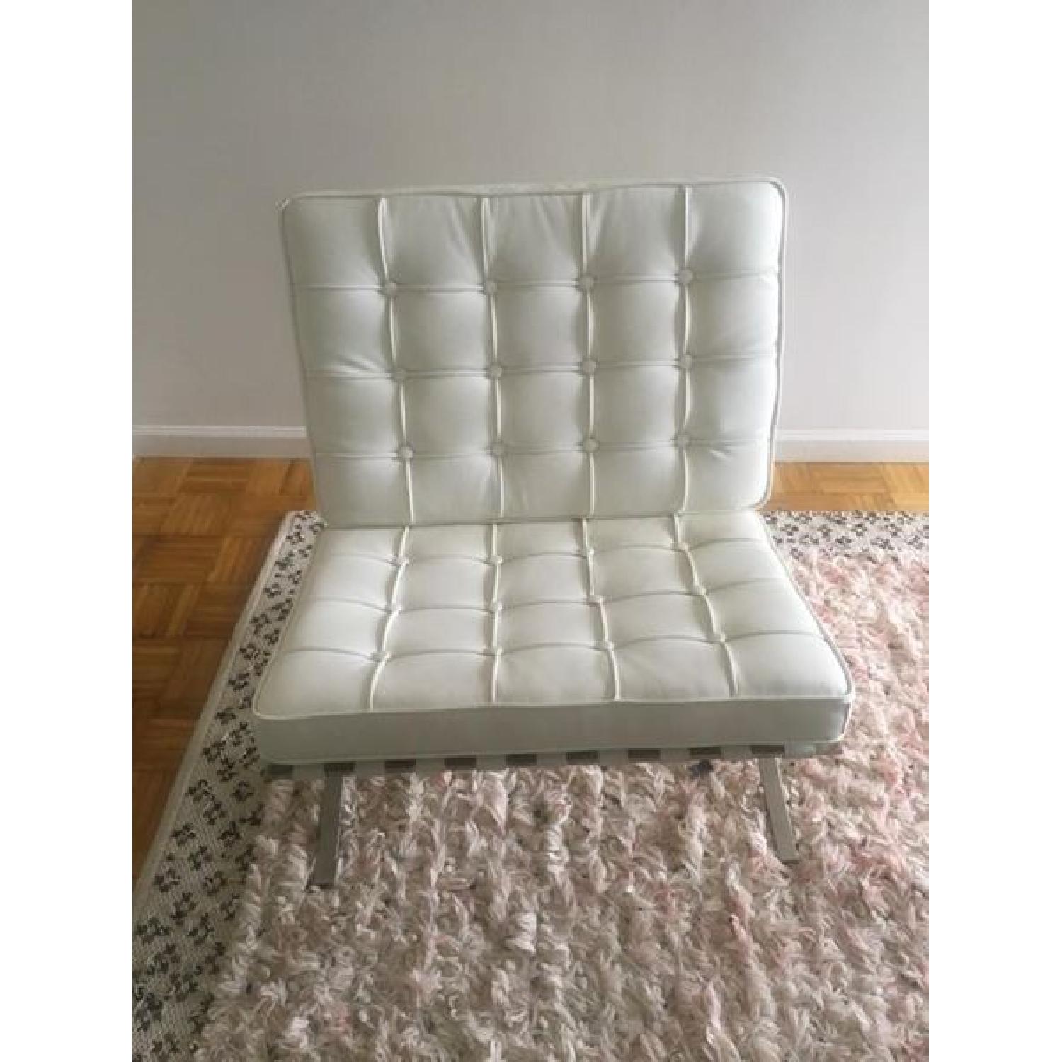 Leather Barcelona Chairs Replica & Ottoman - image-4