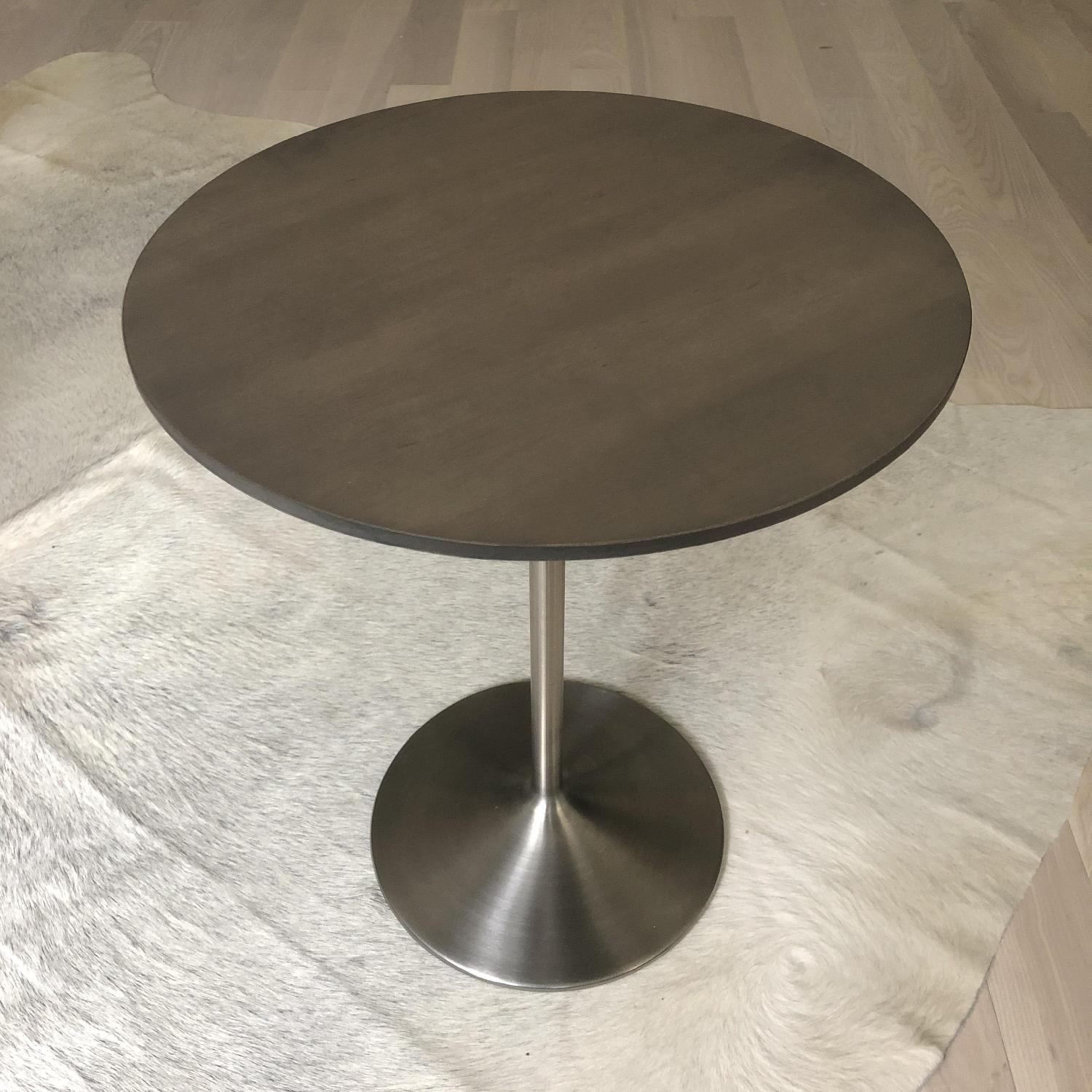 Room & Board Maple & Stainless Steel Aria Side Table - image-1
