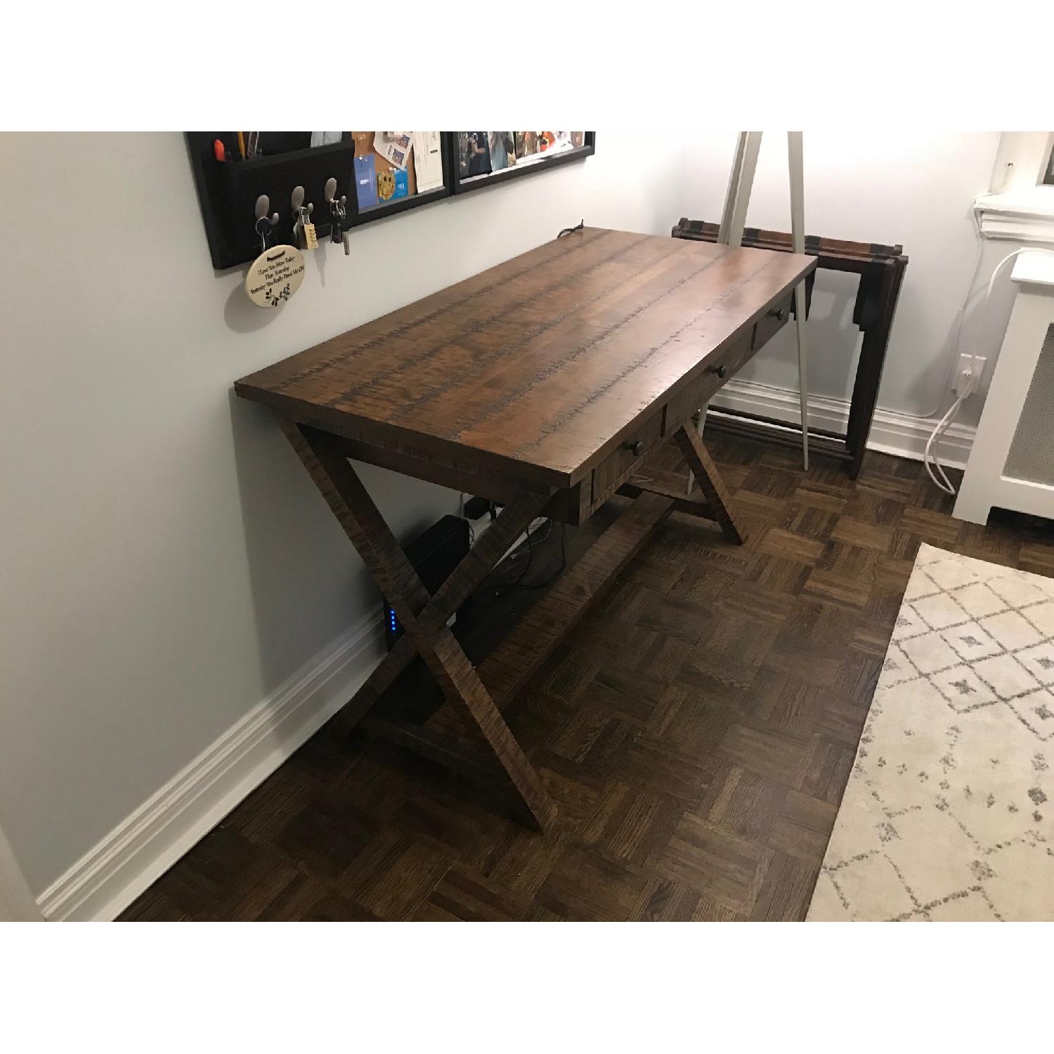 Ashley Minibreeze X-Base Writing Desk w/ Storage Bin - image-3