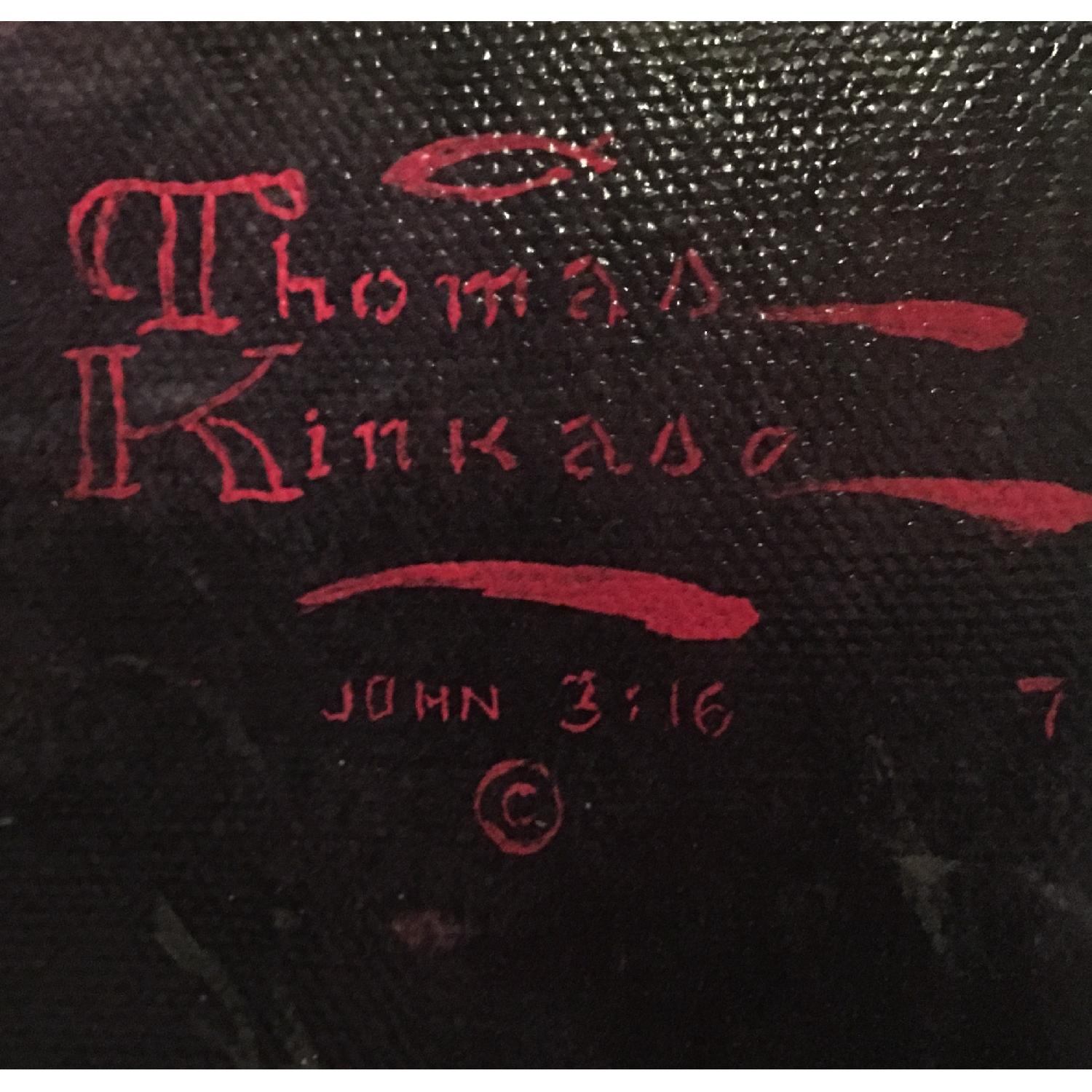 Thomas Kinkade Mountain Retreat Canvas Painting - image-2