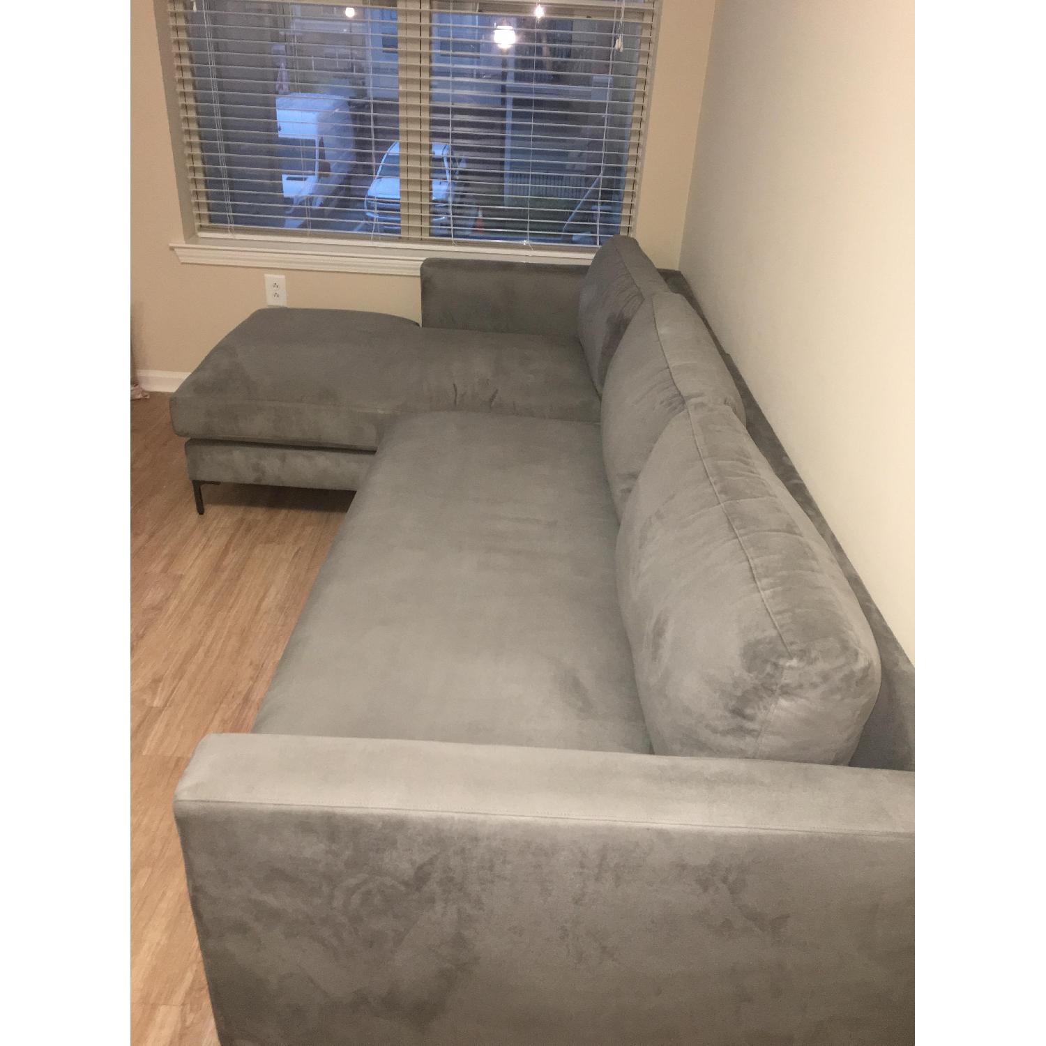 Pottery Barn Jake Upholstered Right Chaise Sectional Sofa - image-24