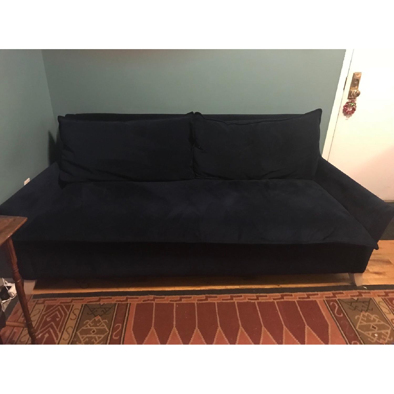 West Elm Bliss Sofa in Ink Blue Performance Velvet - image-2