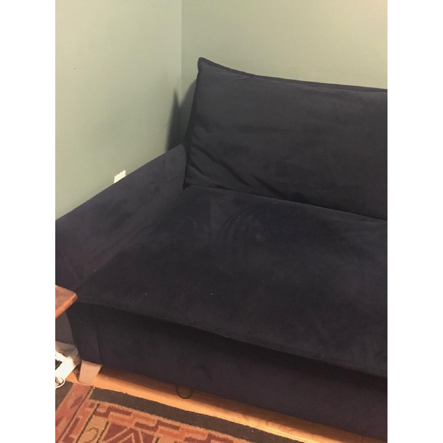 West Elm Bliss Sofa in Ink Blue Performance Velvet - image-3
