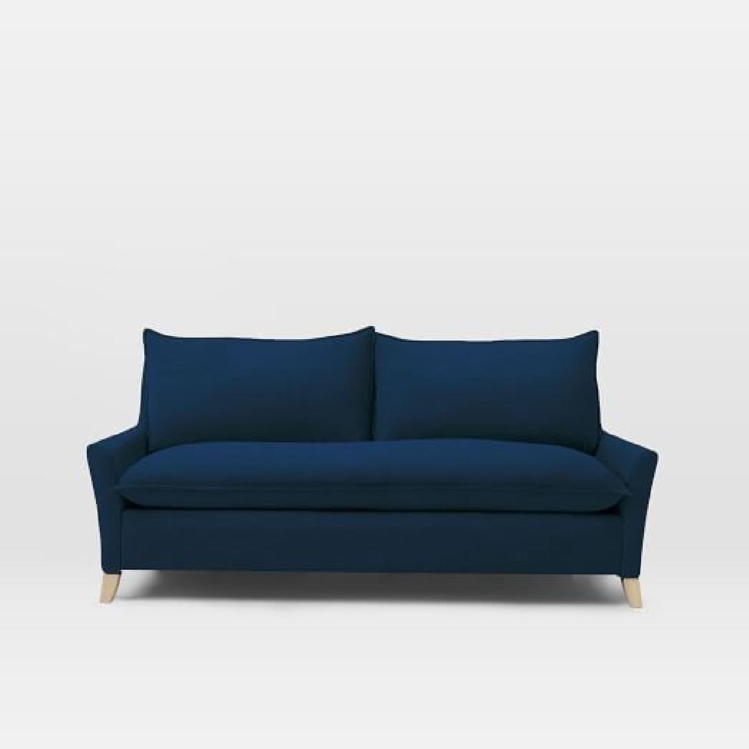 West Elm Bliss Sofa in Ink Blue Performance Velvet - image-4