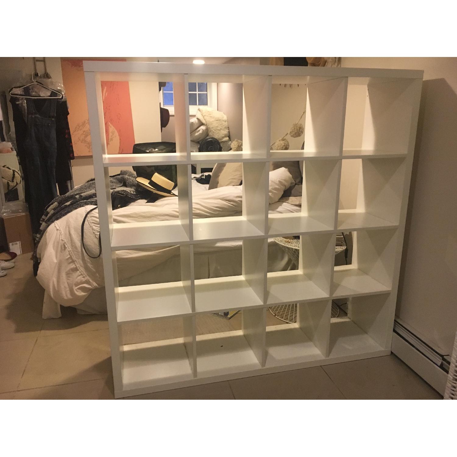 Ikea Kallax Bookcase in White AptDeco