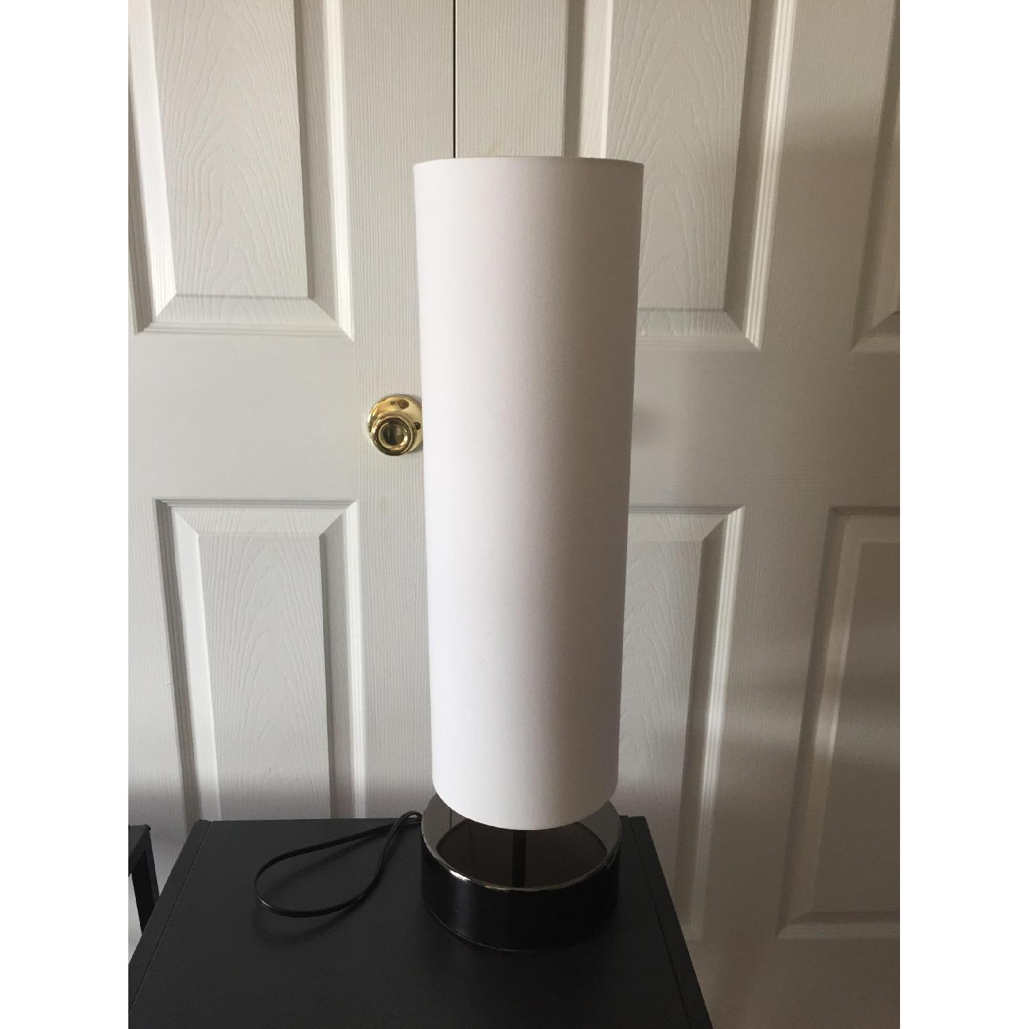 CB2 Carbon Grey Nightstand/Bedside Table - image-4