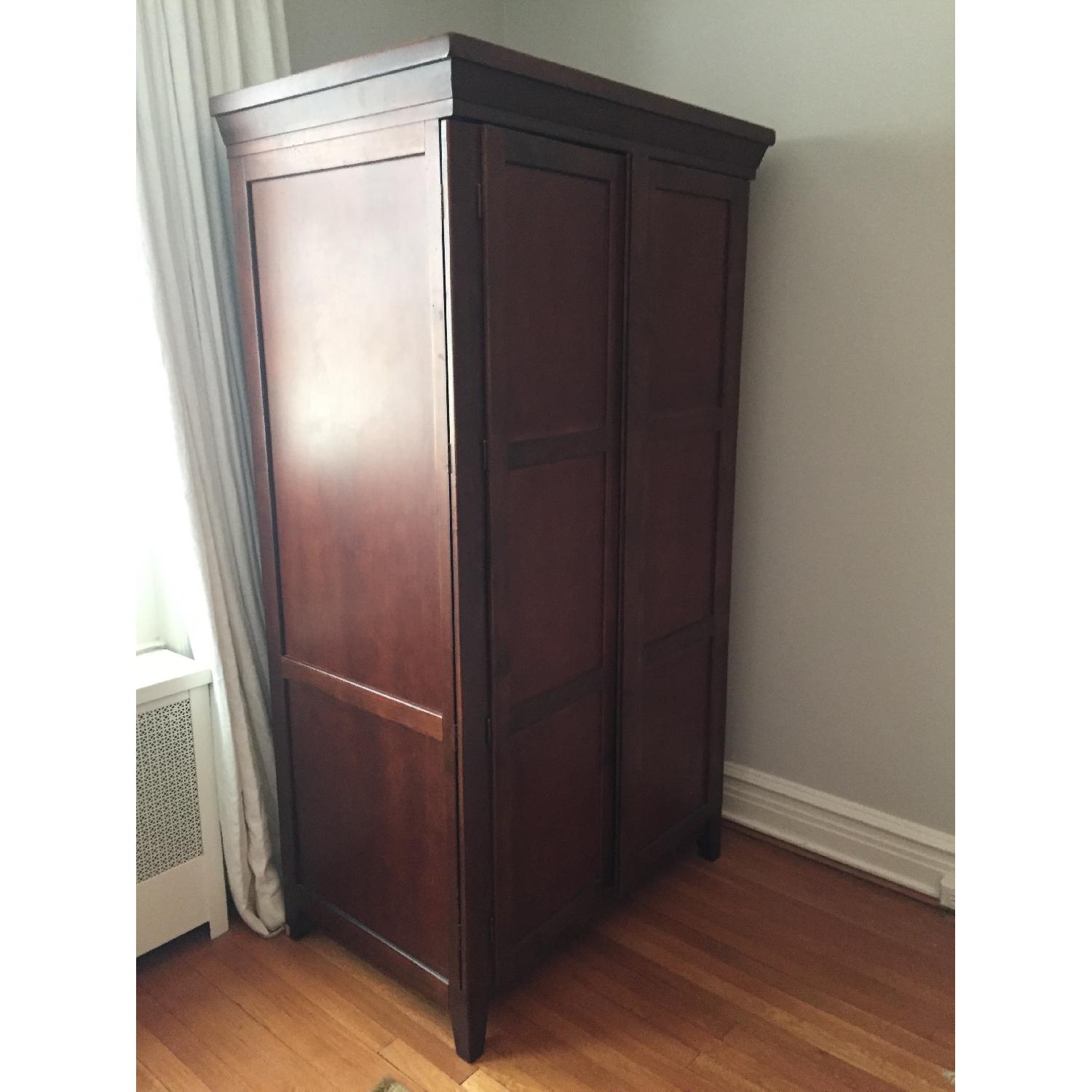 Pottery Barn Office Armoire w/ Pullout Desk - image-2