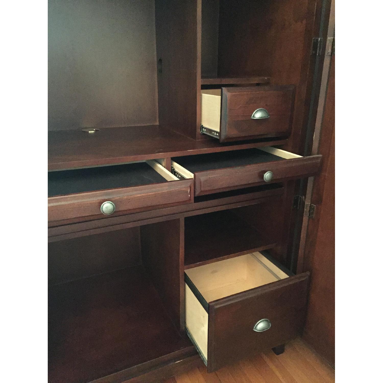Pottery Barn Office Armoire w/ Pullout Desk - image-3