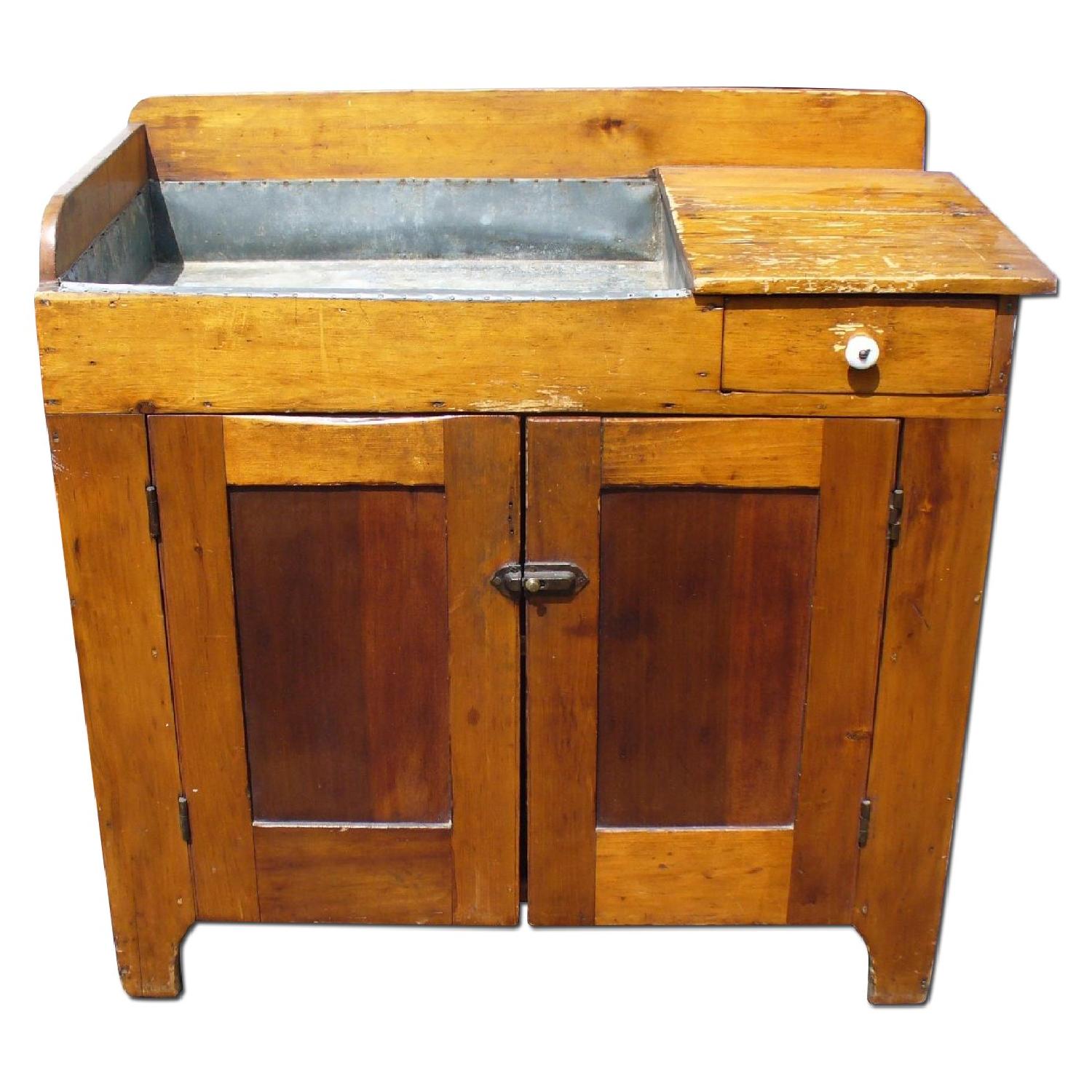 Antique Pine Dry Sink AptDeco