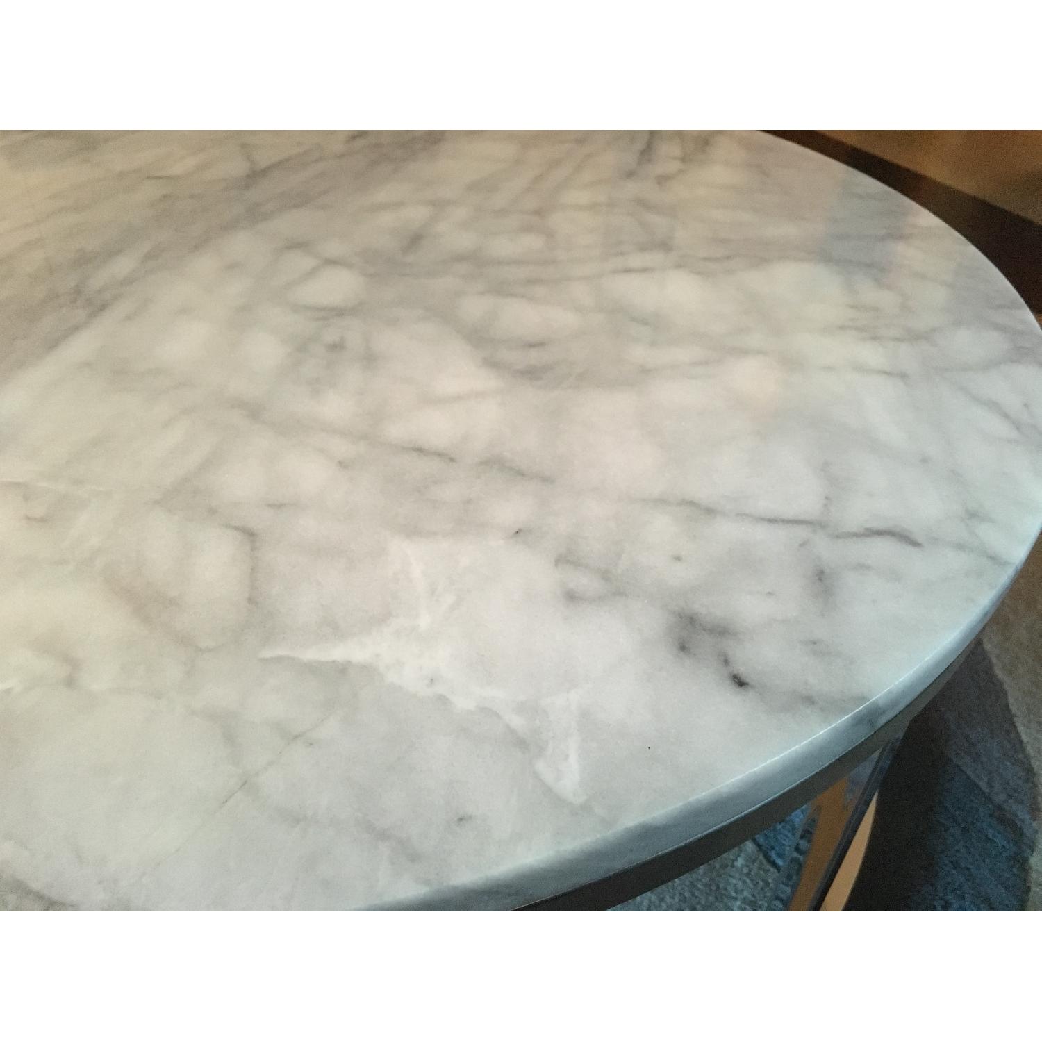 CB2 Smart Marble Round Coffee Table - image-2