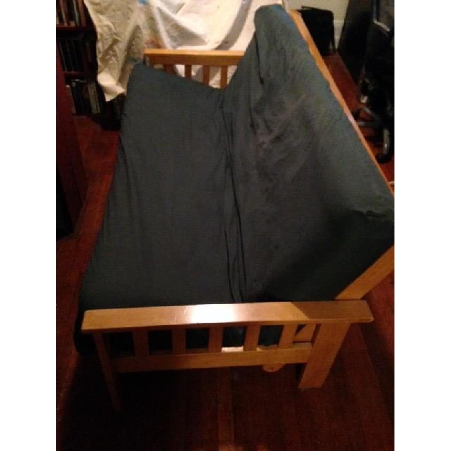 Wood-Frame Double-Bed Size Futon - image-2