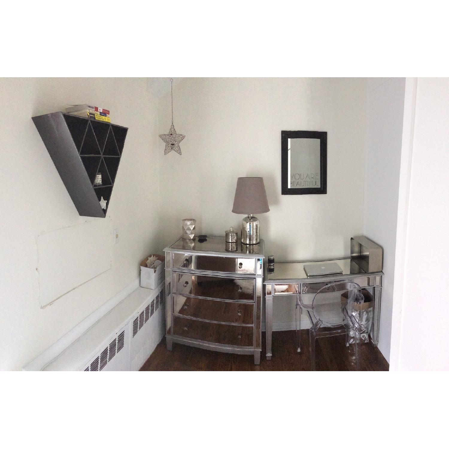 Pier 1 Hayworth Mirrored Vanity Desk - image-2