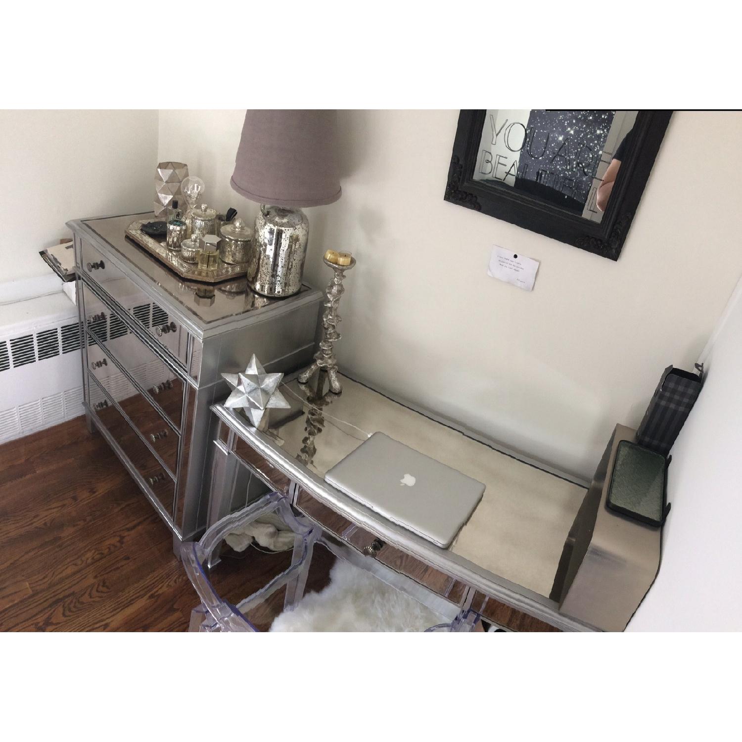 Pier 1 Hayworth Mirrored Vanity Desk - image-3
