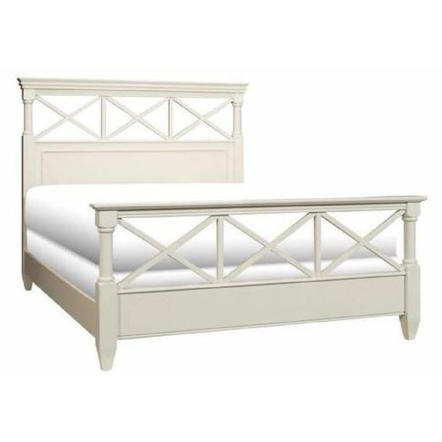 Raymour & Flanigan Retreat Queen Panel Bed Frame - image-1