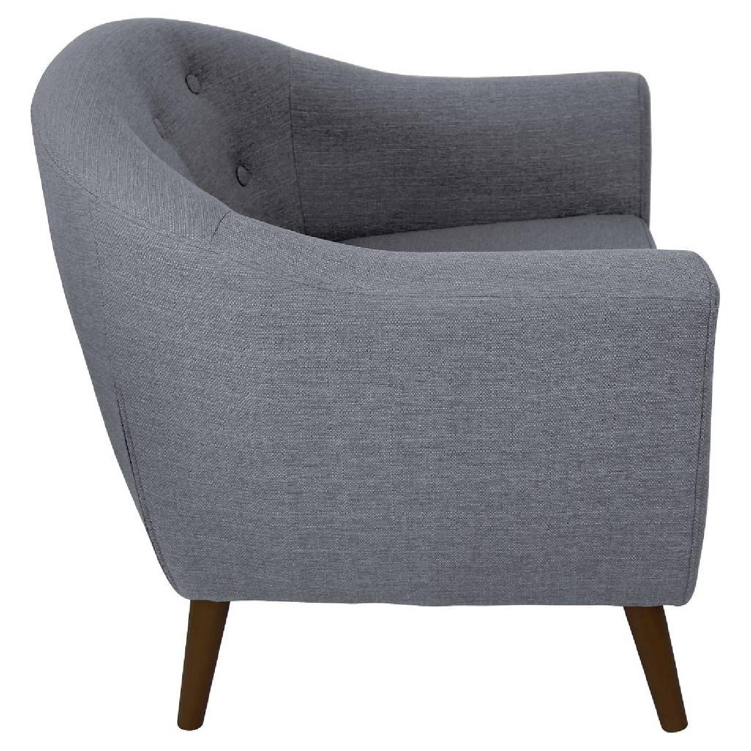 LumiSource Rockwell Fabric Accent Chair in Grey - image-2