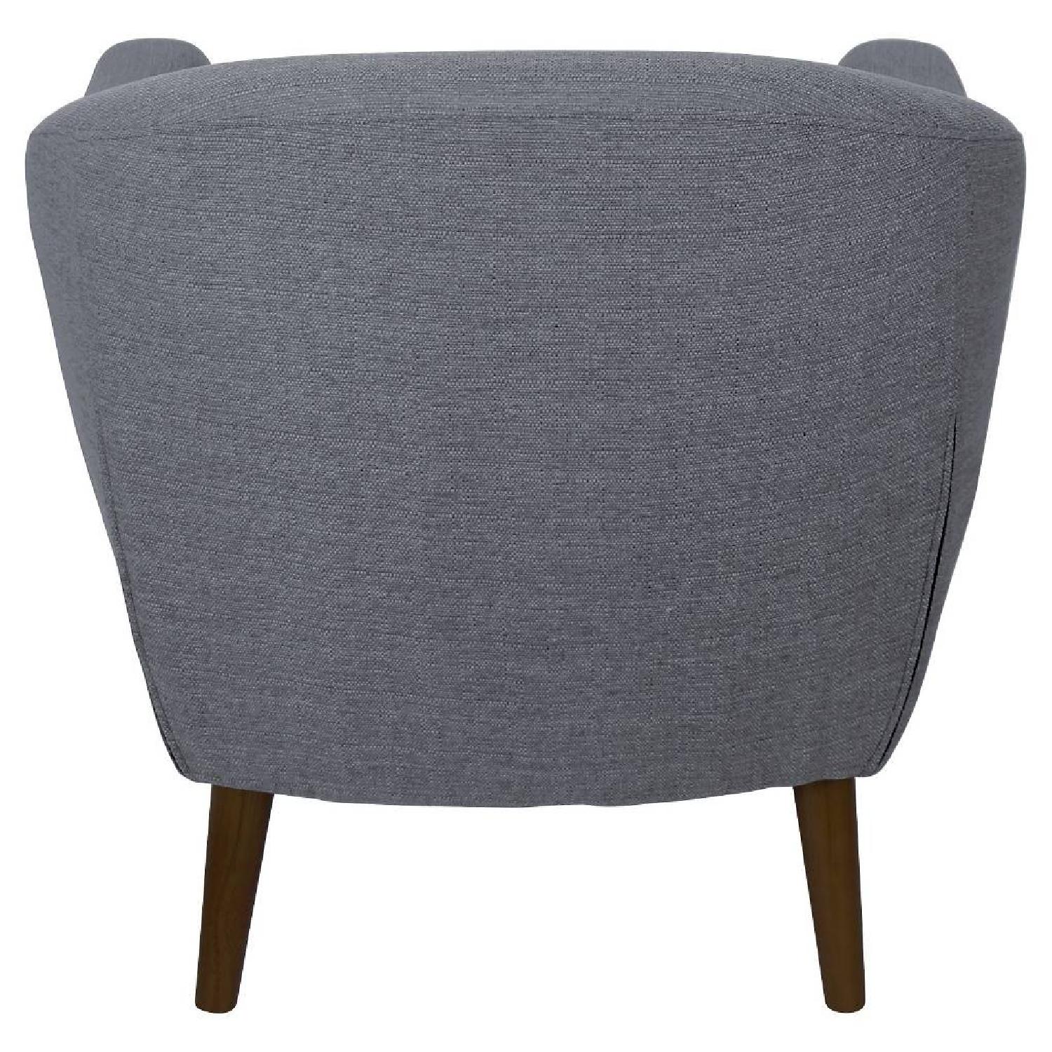 LumiSource Rockwell Fabric Accent Chair in Grey - image-3