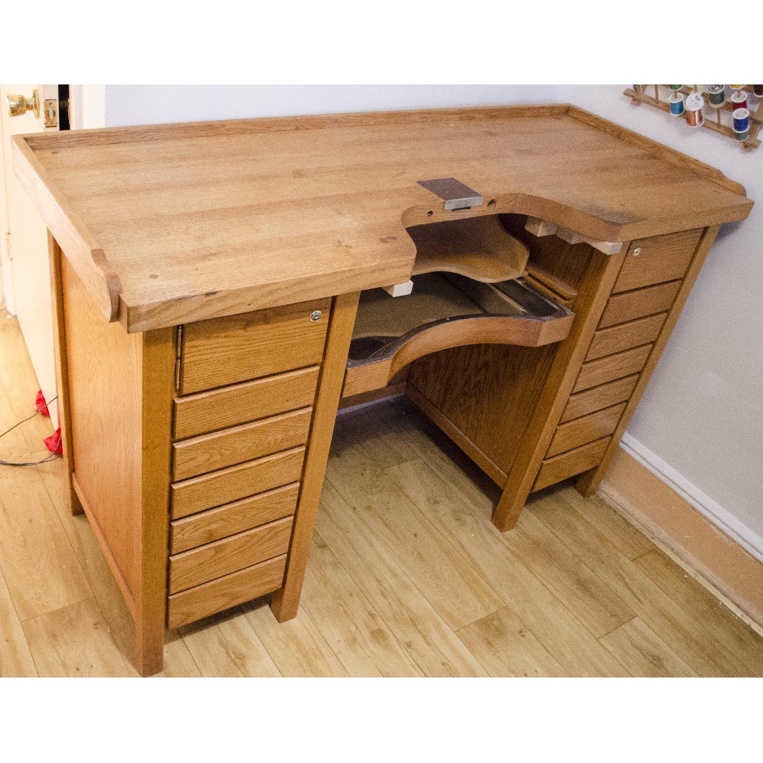 Jeweler's Desk/Double Bank Workbench - image-2