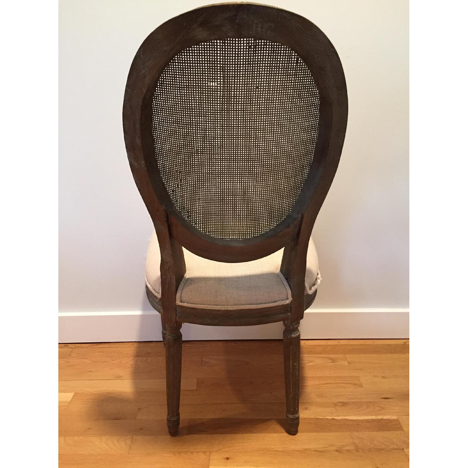 Restoration Hardware Vintage French Round Cane Back Dining Chair AptDeco
