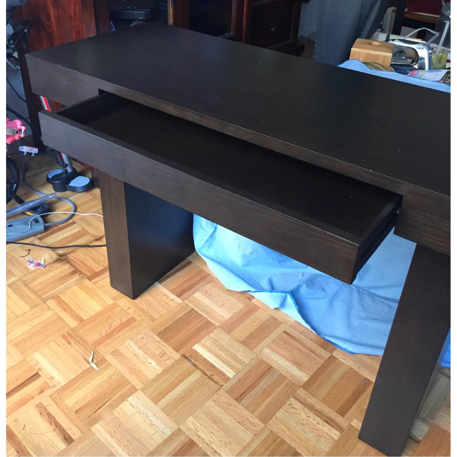 West Elm Console Table w/ Drawer - image-4