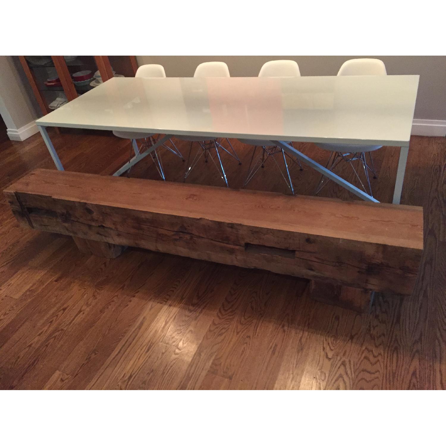 Bespoke Hand-Planed Heart Pine Bench - image-2