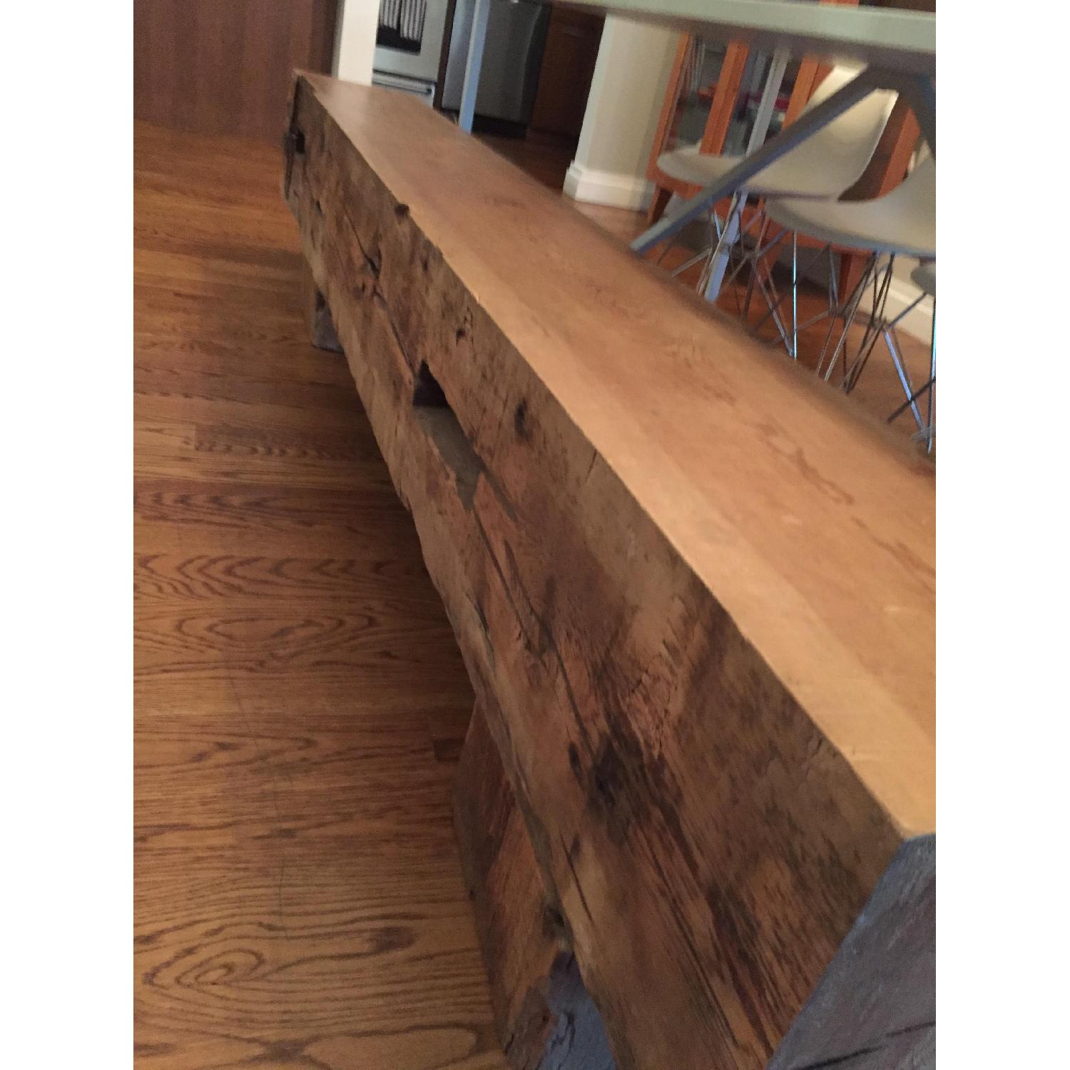 Bespoke Hand-Planed Heart Pine Bench - image-3