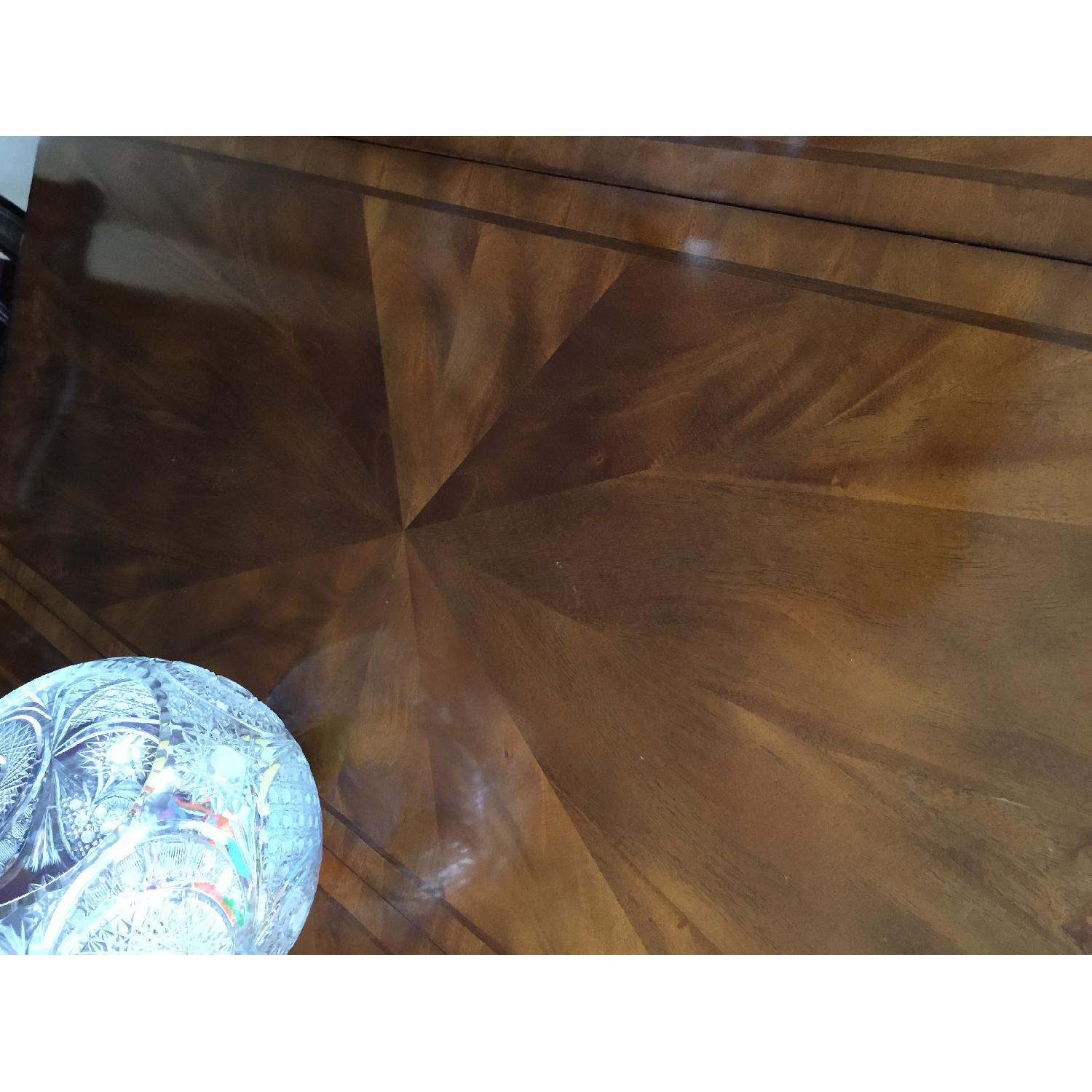 Raymour & Flanigan Grand Estate Dining Room Table w/ 8 Chairs - image-5