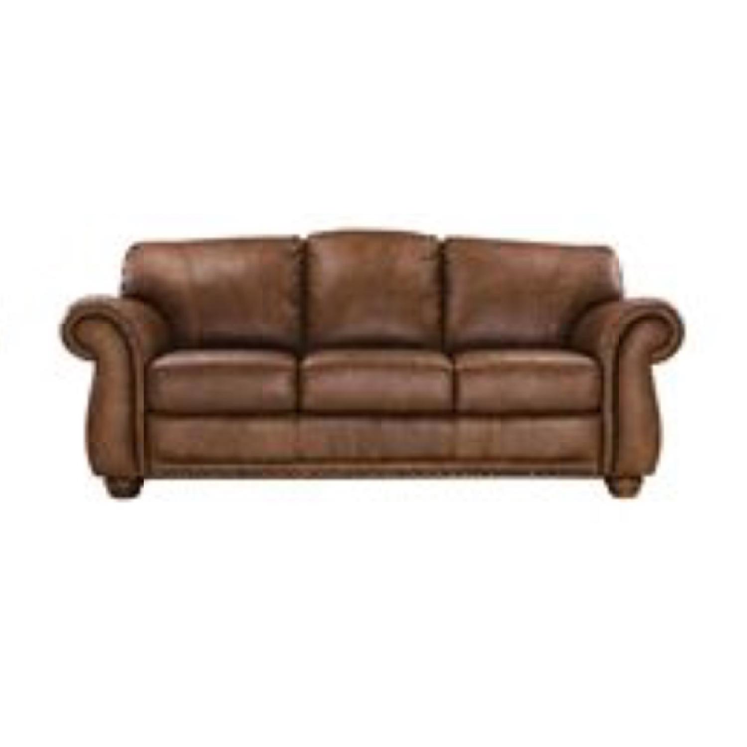 Natuzzi Elba Leather Sofa - image-2