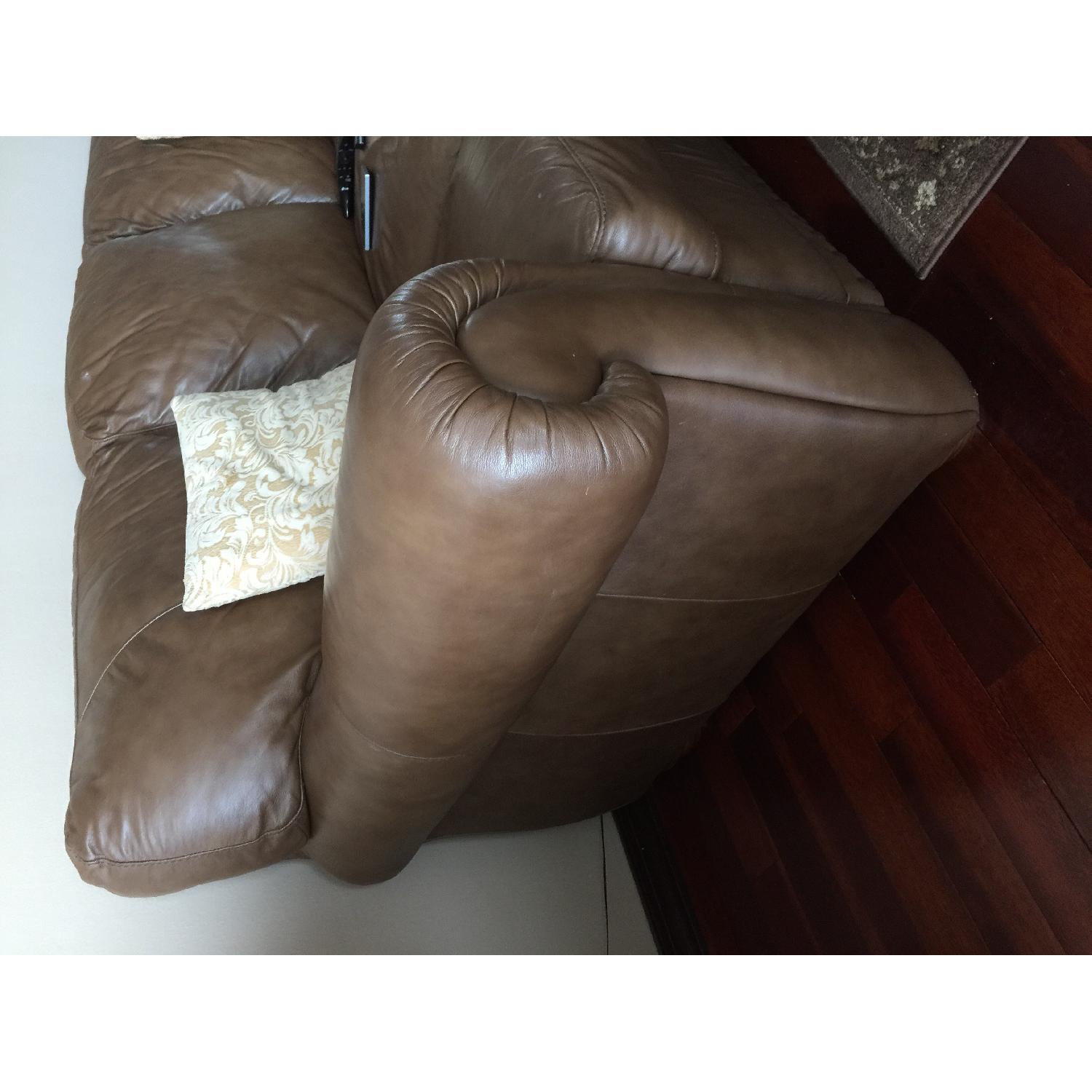 Natuzzi Elba Leather Sofa - image-3