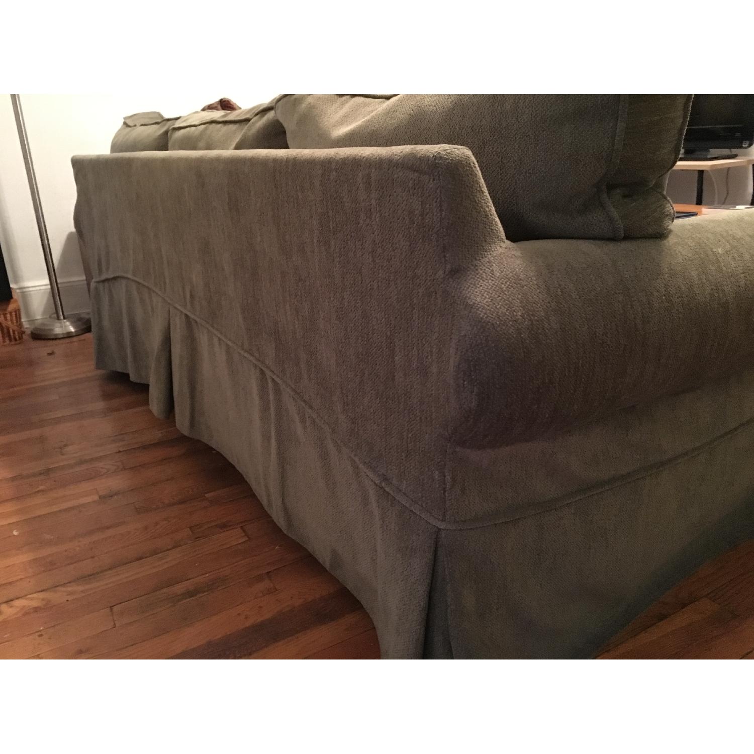 Pottery Barn Mitchell Gold + Bob Williams Slip Covered Sleeper Sofa