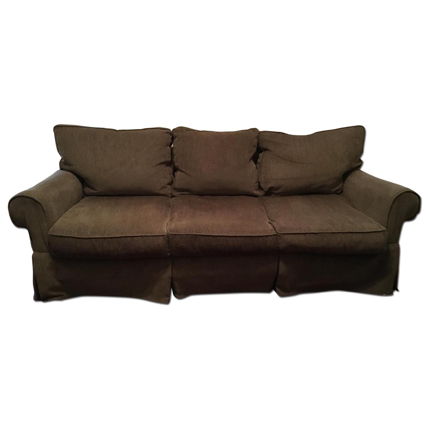 Pottery Barn Mitchell Gold + Bob Williams Slip Covered Sleeper Sofa - image-0