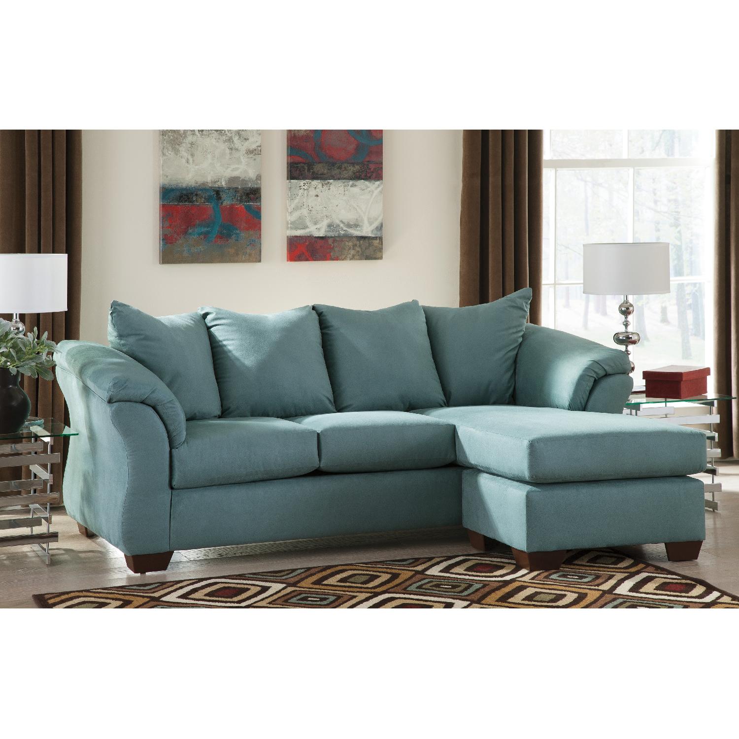 Ashley's Darcy Sectional Sofa in Sky - image-4