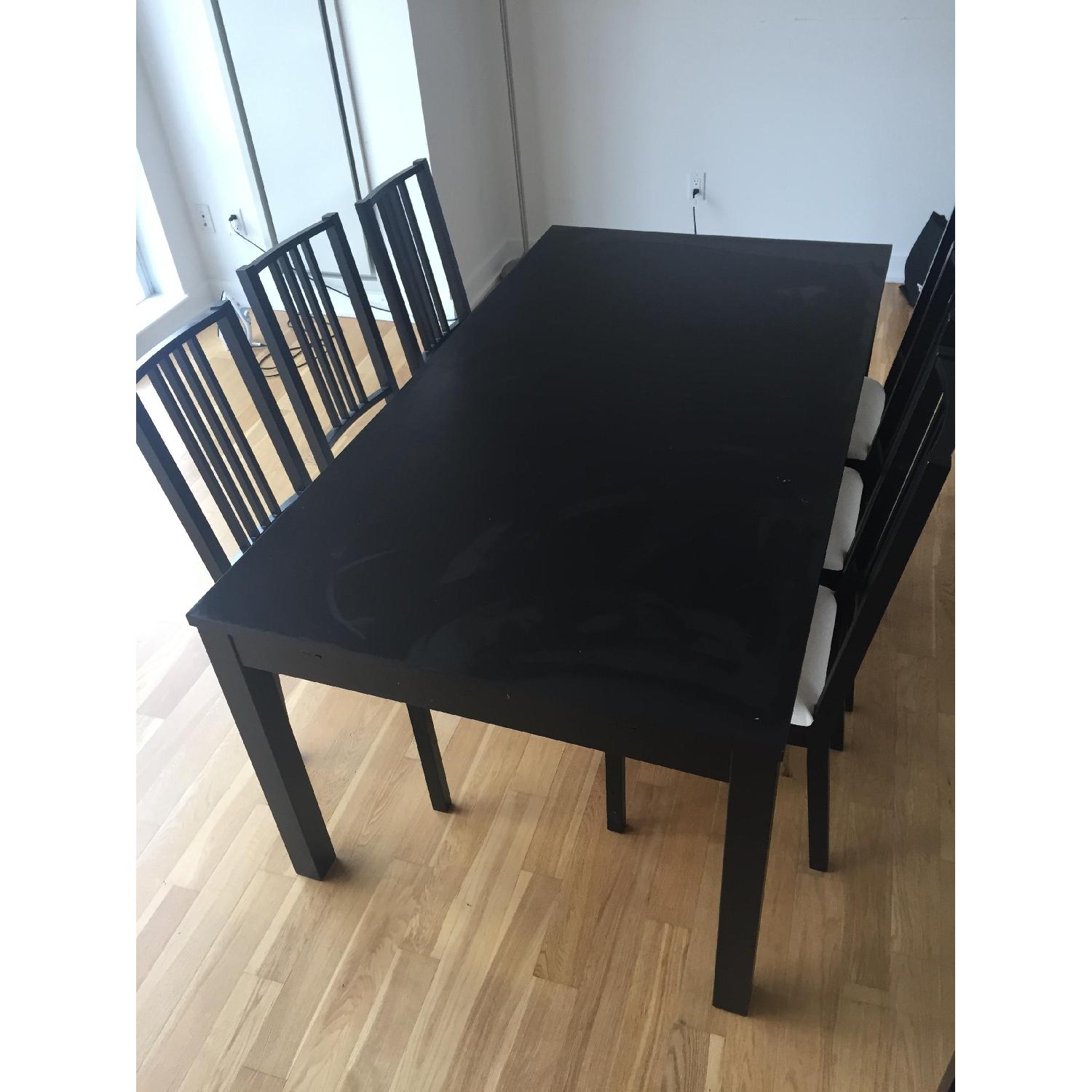 Ikea Bjursta Dining Table w/ 6 Chairs AptDeco