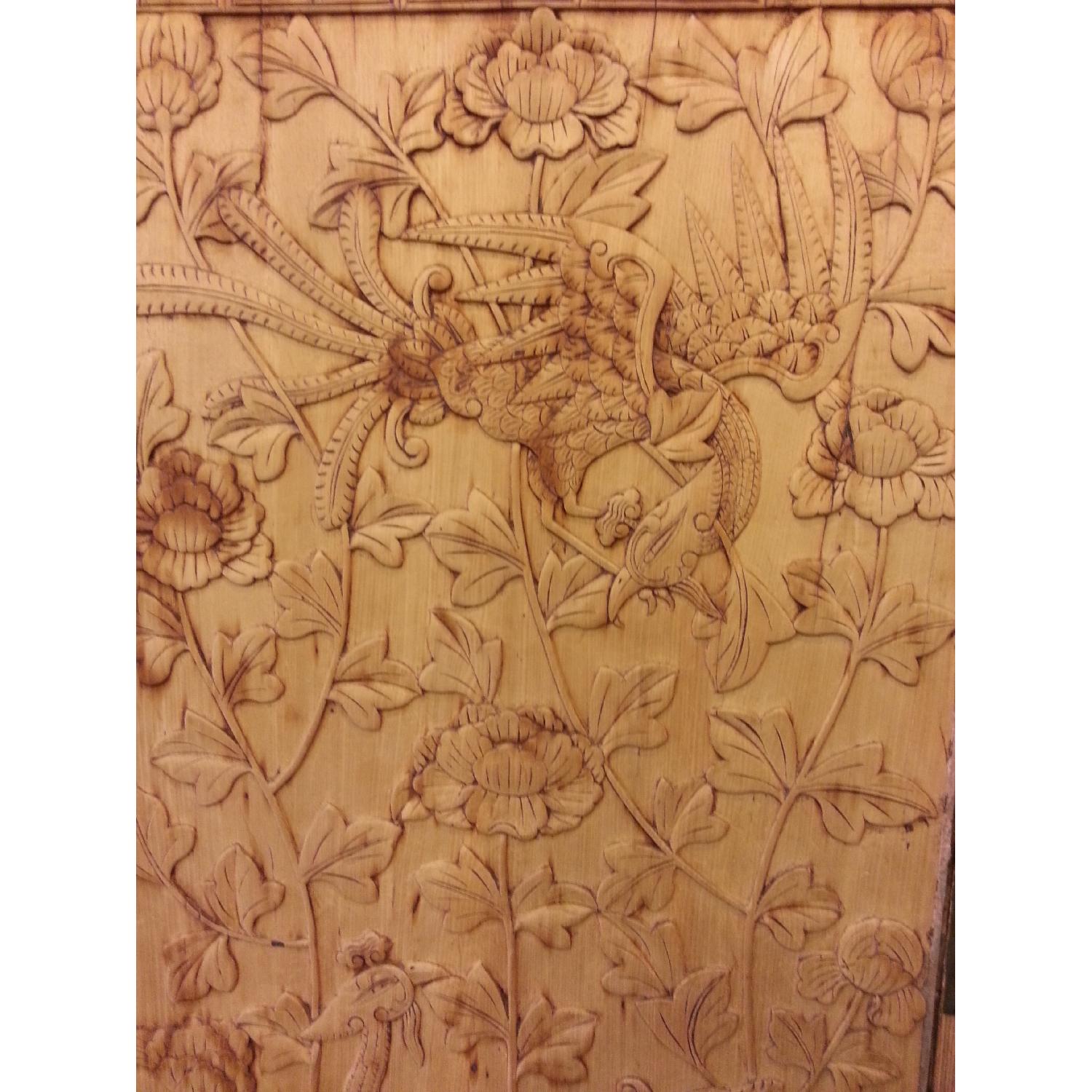 Antique Chinese Carved Wood Cabinets - image-6