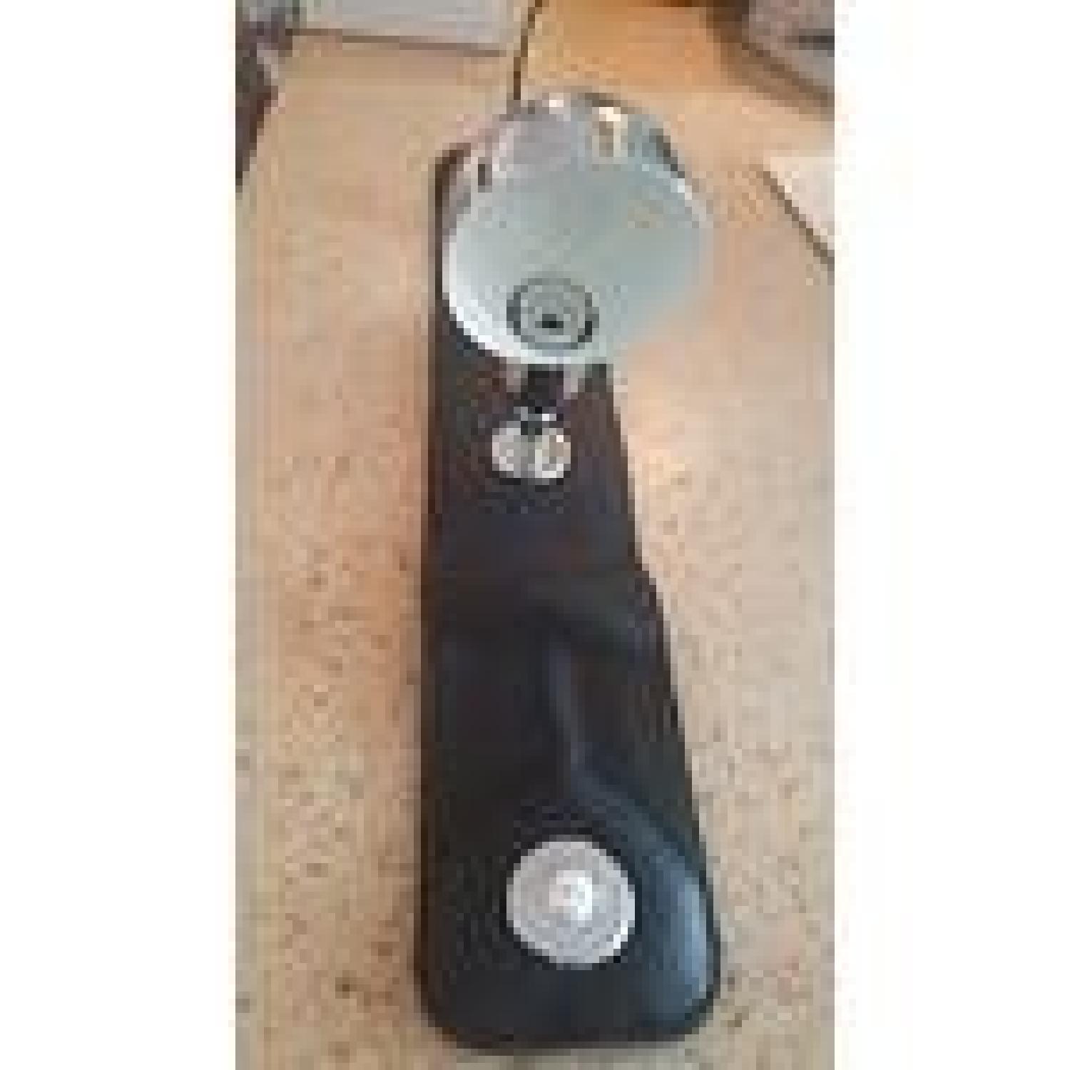 Lampada Poltrona Azucena Black Leather Table Lamp - image-1