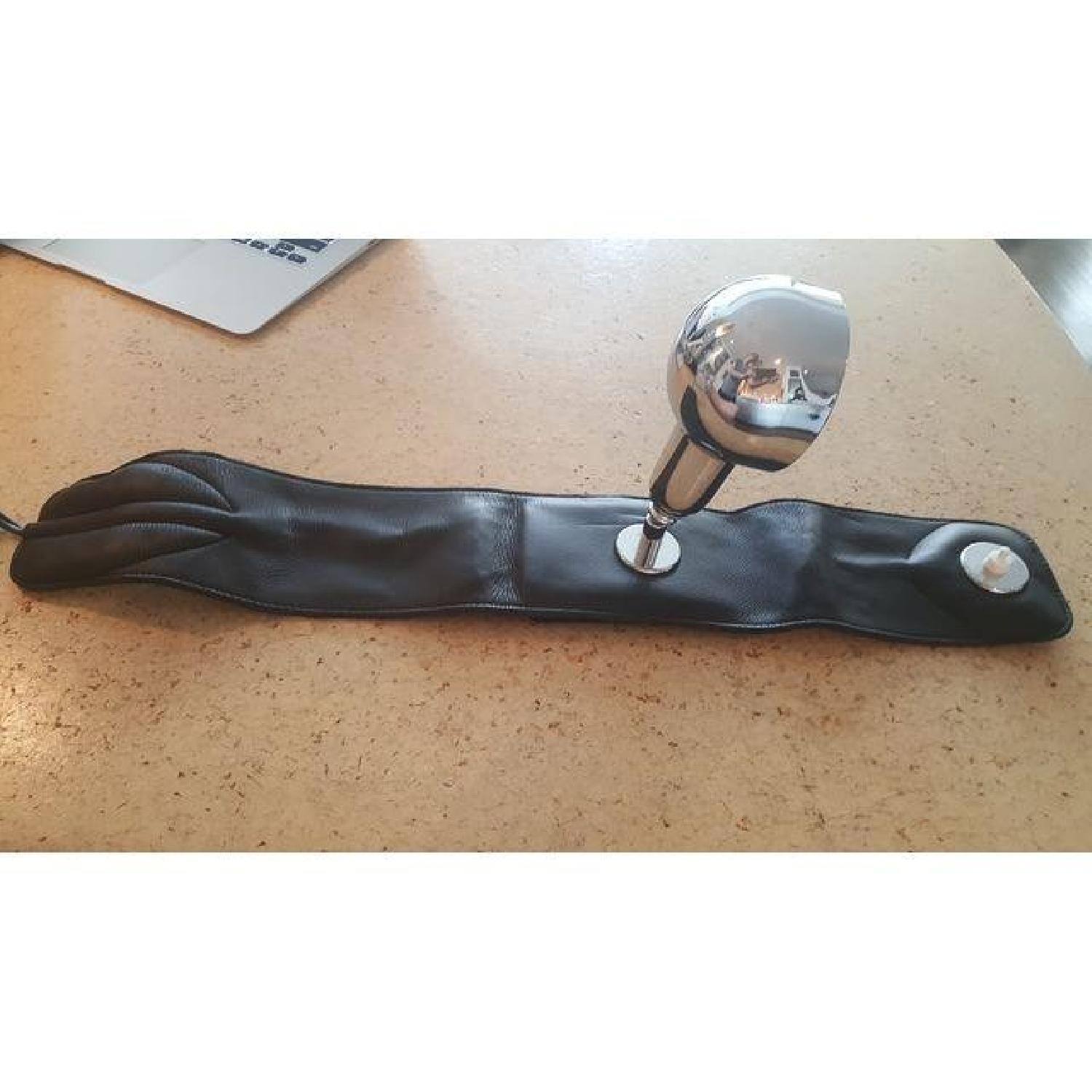 Lampada Poltrona Azucena Black Leather Table Lamp - image-4