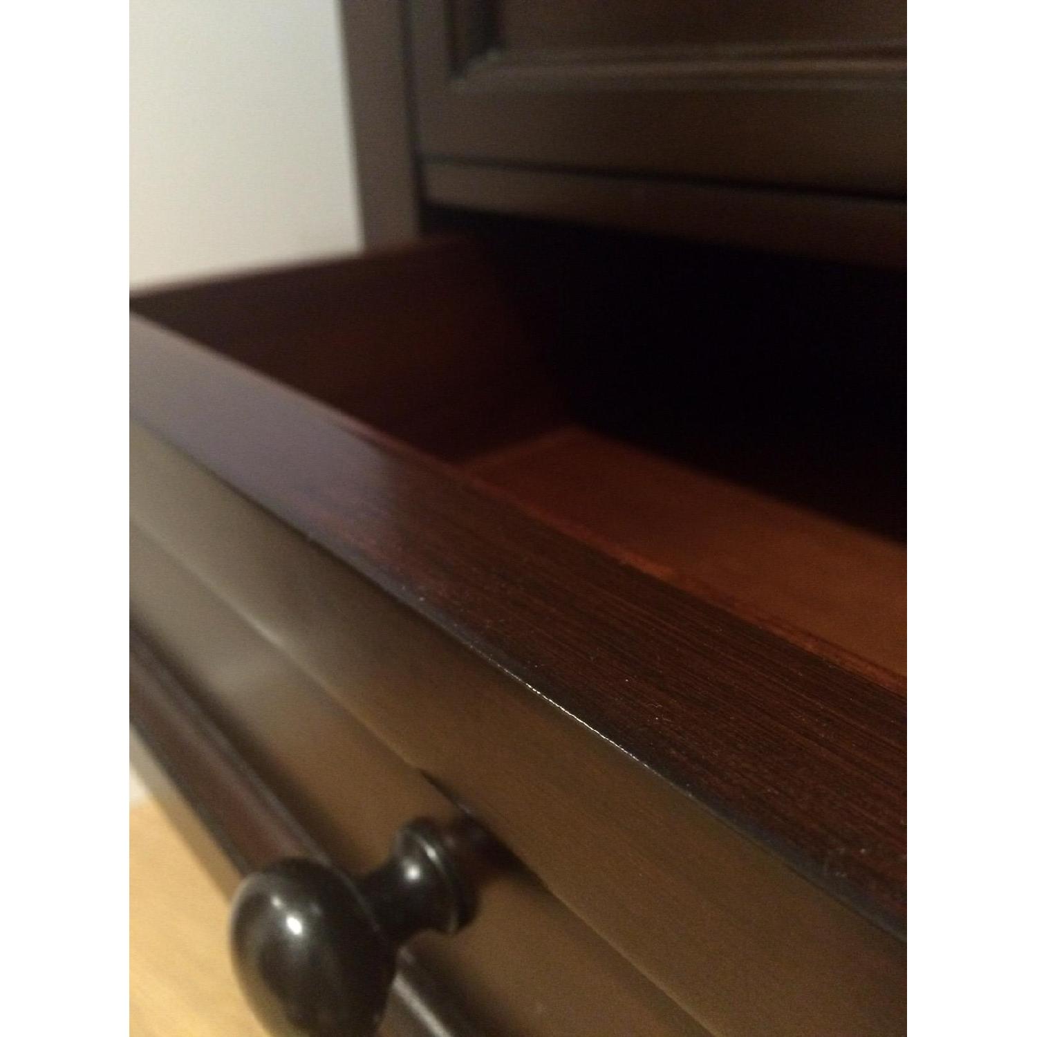 Pottery Barn Hudson 4-Drawer Bedside Table/Nightstand in Mahogany - image-2