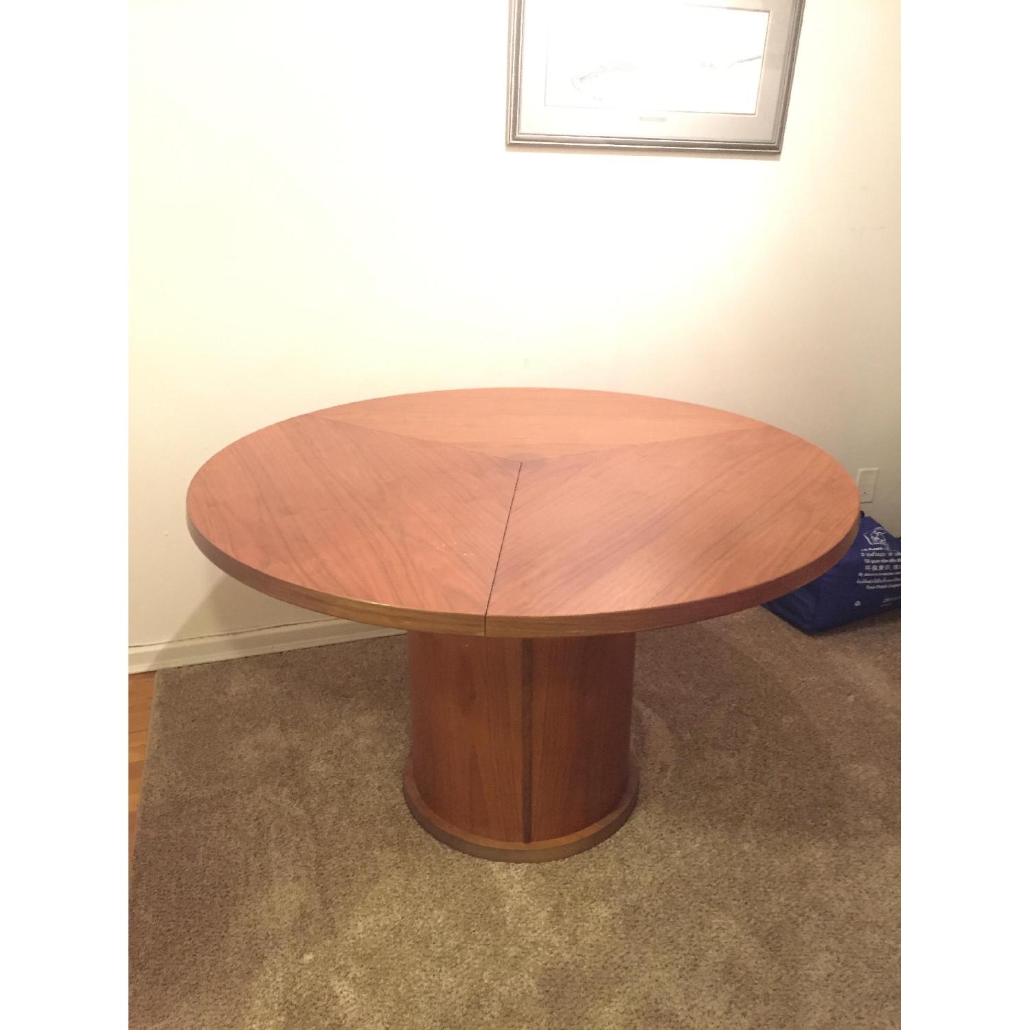 Skovby Round Expandable Dining Table - image-1